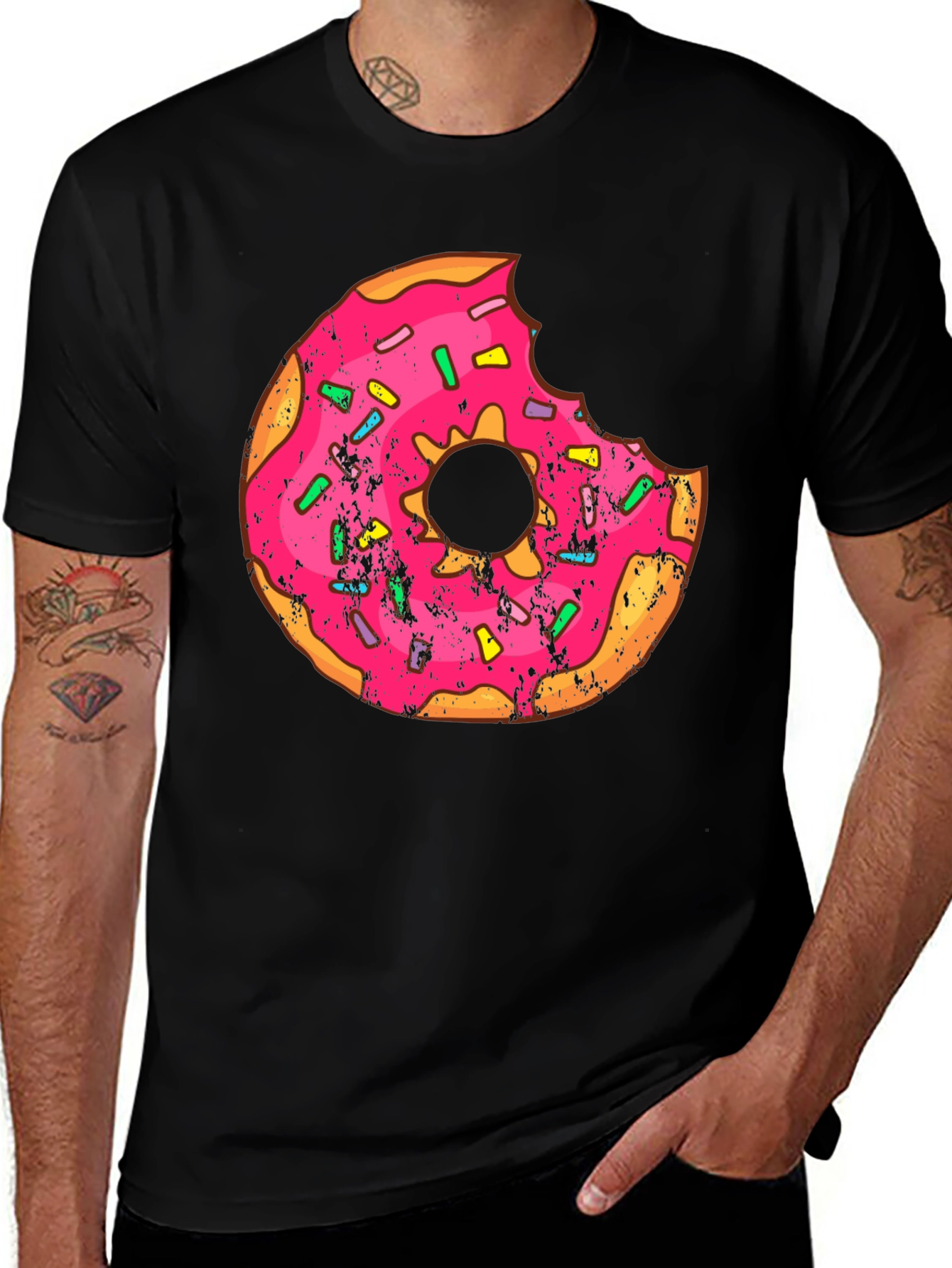 Variant 28 of Donut Graphic Tee - Deliciously Fun Style!