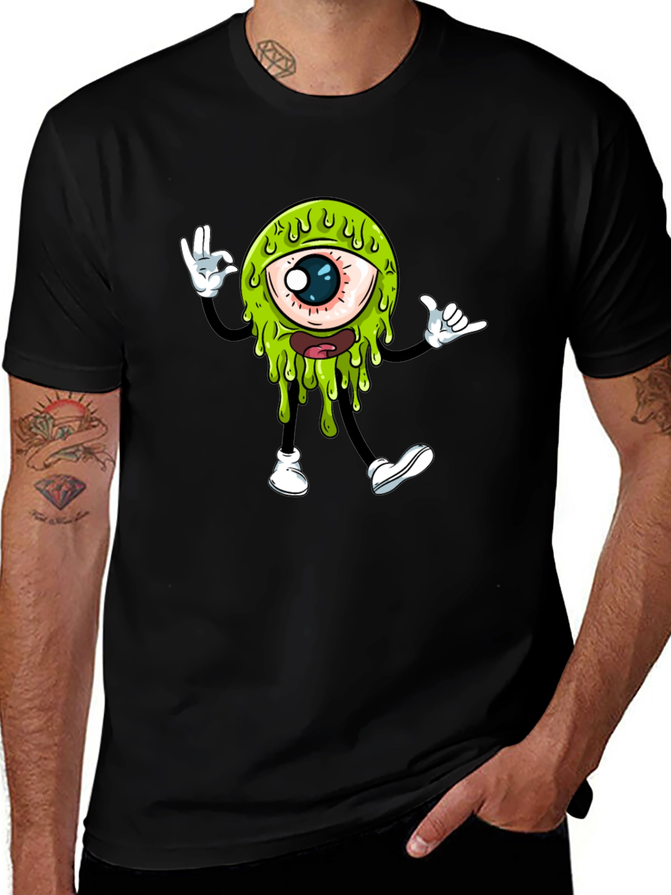Variant 9 of Cool Monster Eye Graphic T-Shirt