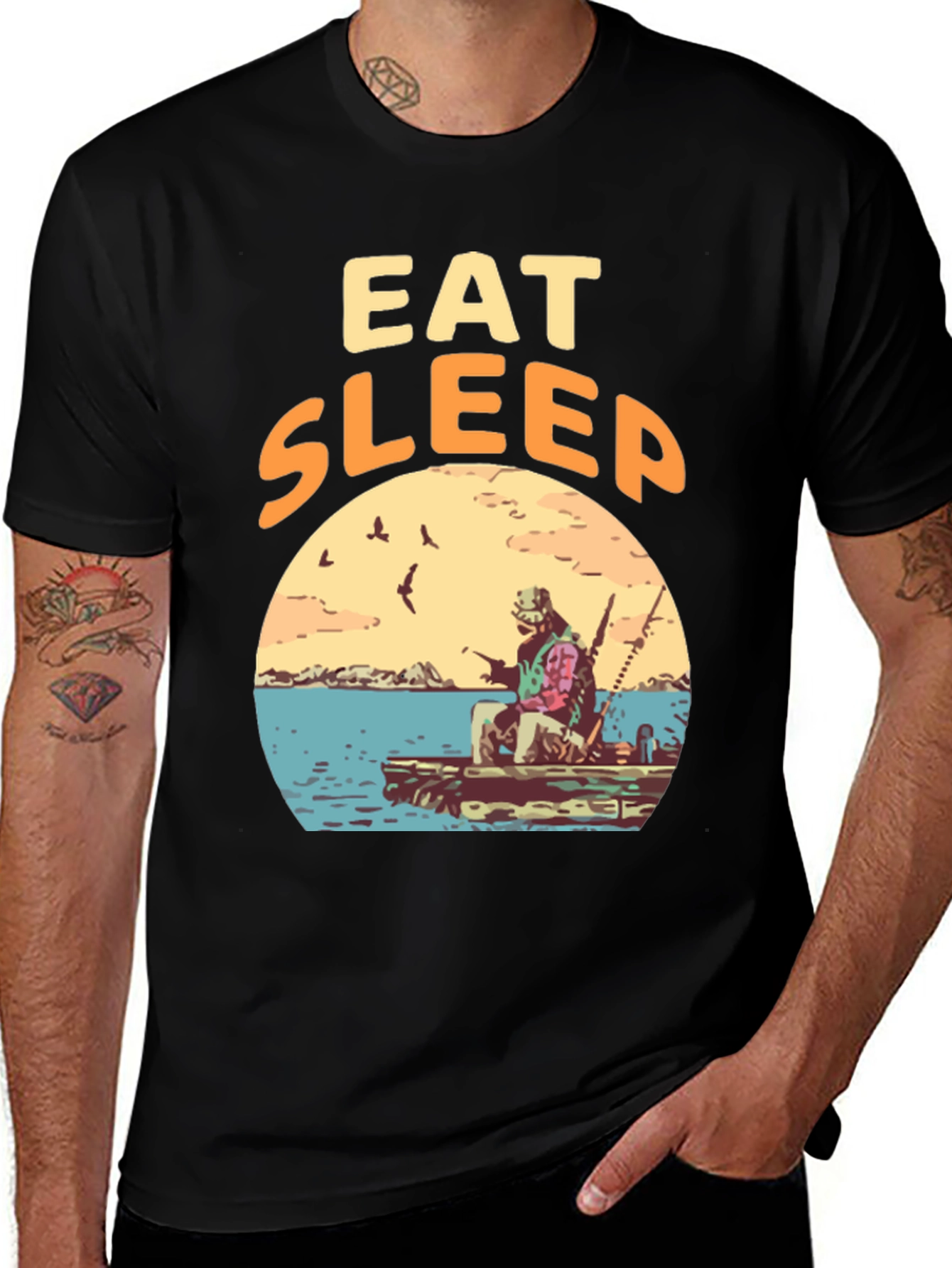 Variant 18 of Eat Sleep Fish T-Shirt - Angler Gift