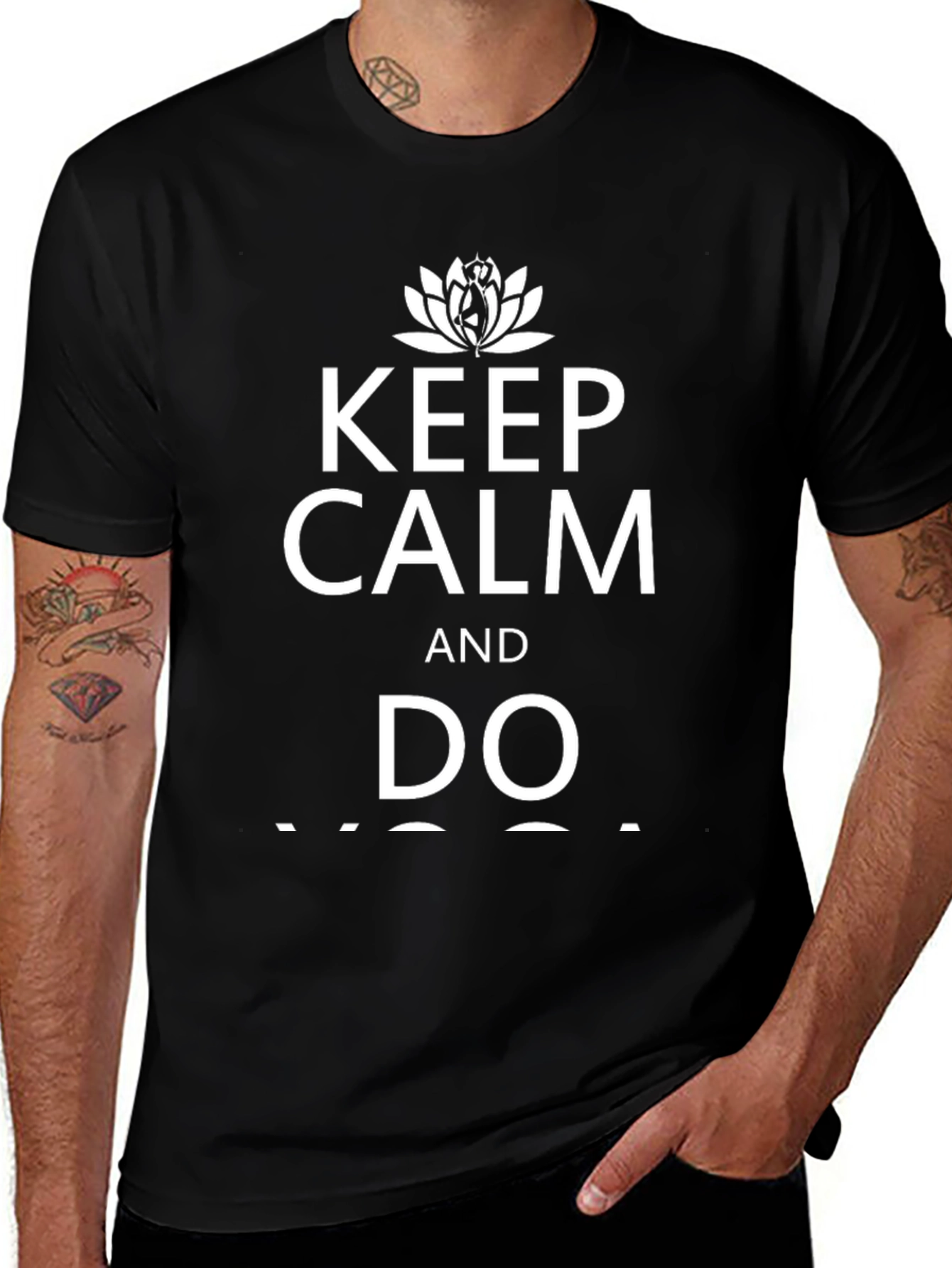 Variant 21 of Keep Calm and Do Yoga Black T-Shirt