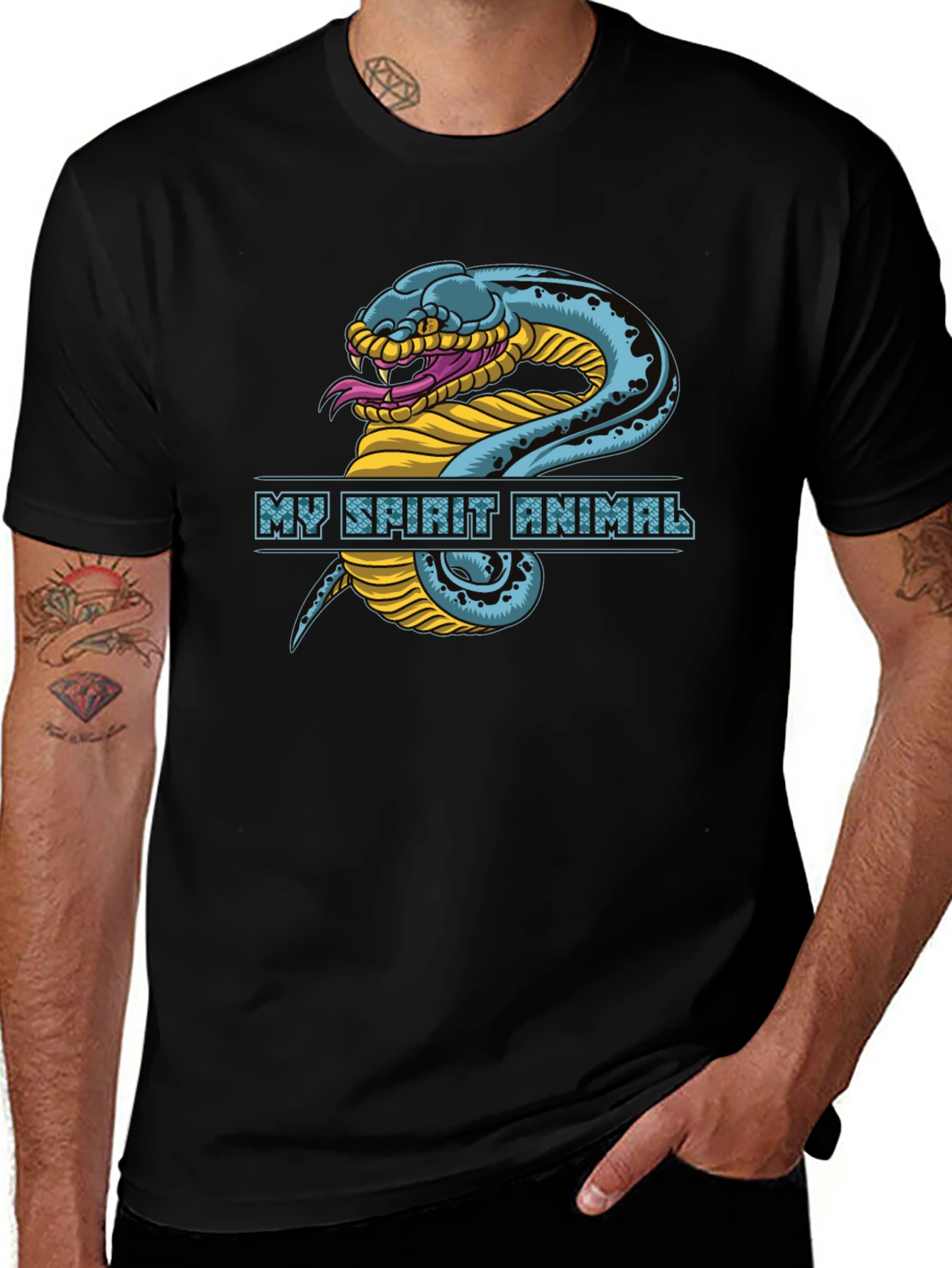 Variant 13 of My Spirit Animal Snake Graphic T-Shirt