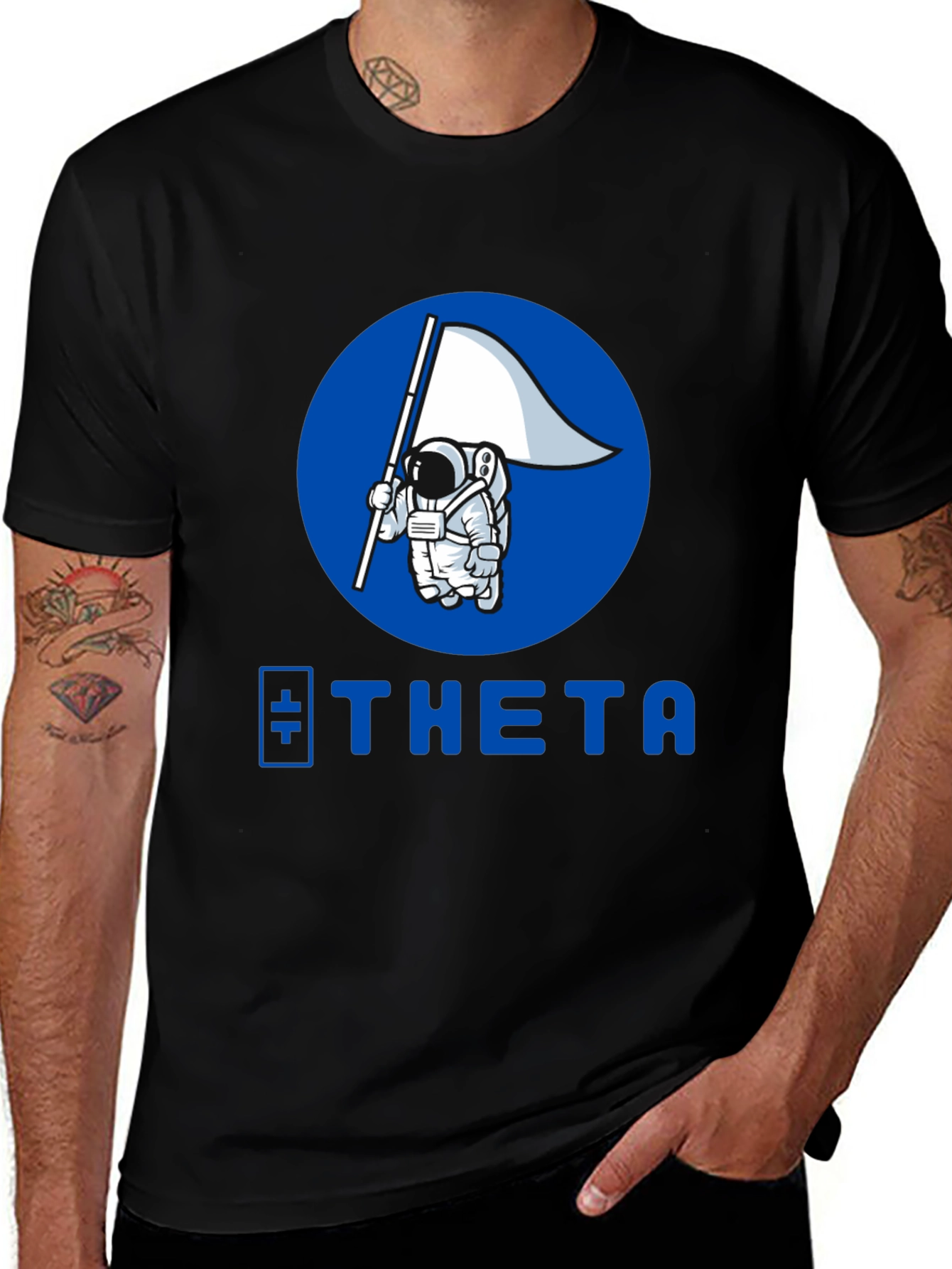 Theta Astronaut T-Shirt - Crypto Fashion