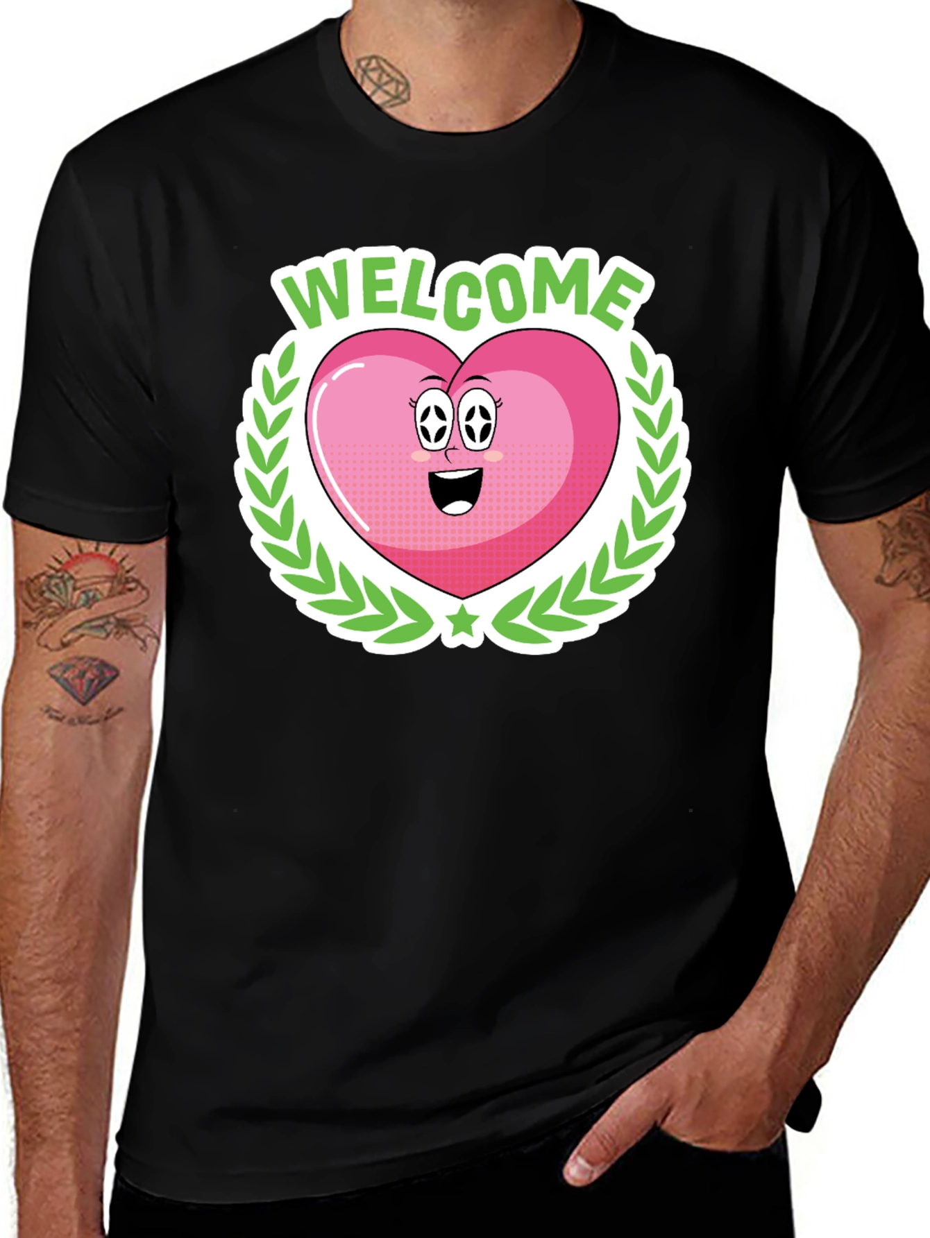 Variant 8 of Welcome Heart Graphic Tee