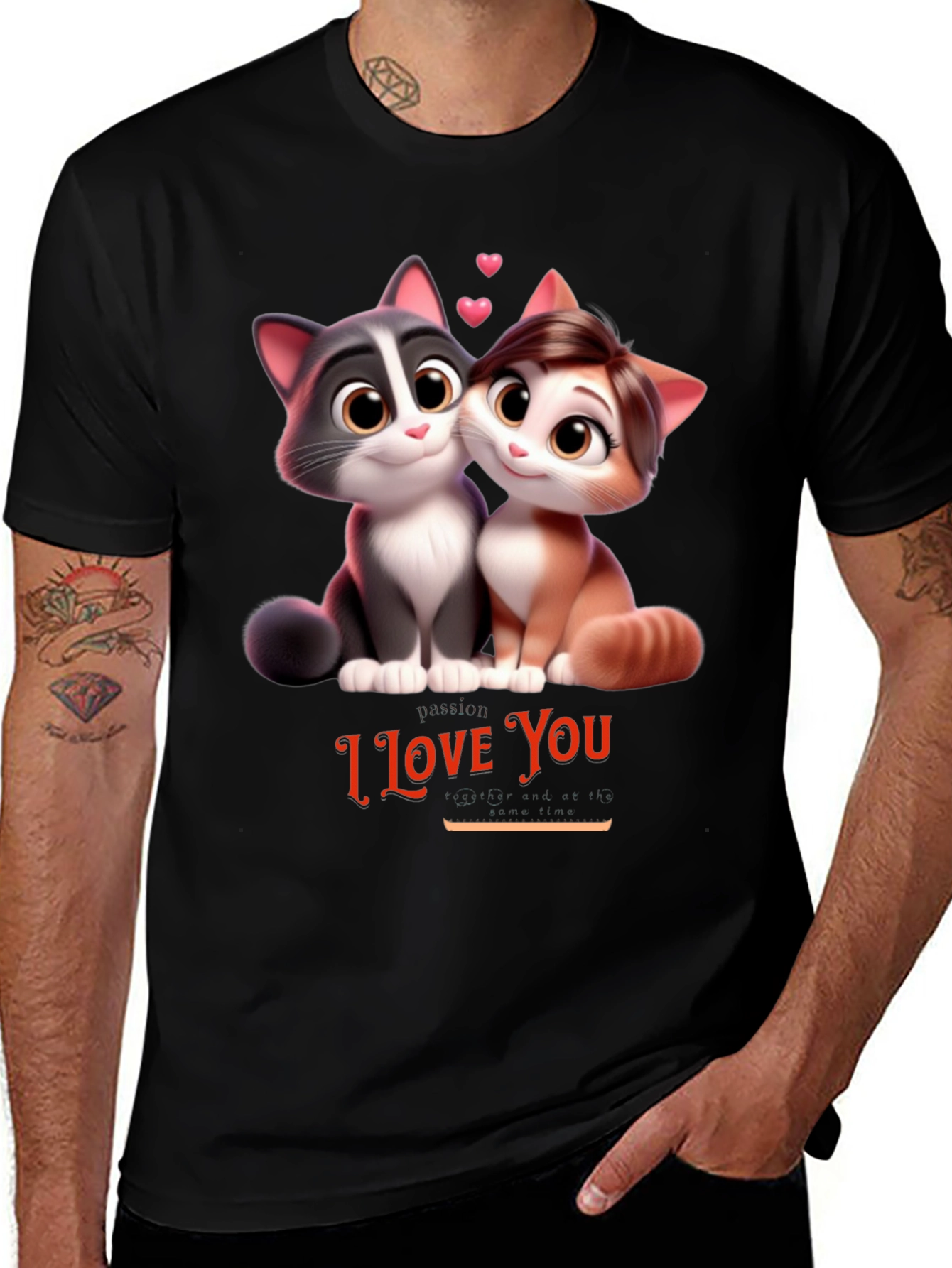Variant 15 of I Love You Cats T-Shirt