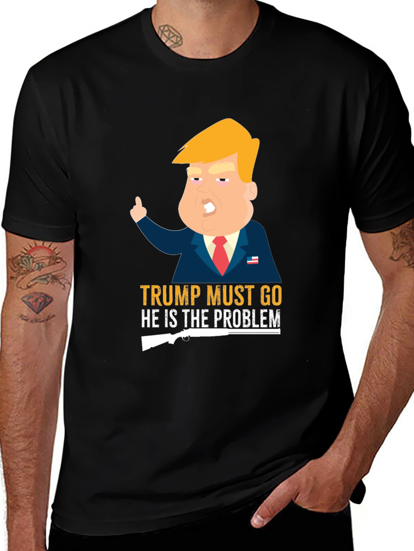 Variant 13 of Trump Must Go T-Shirt