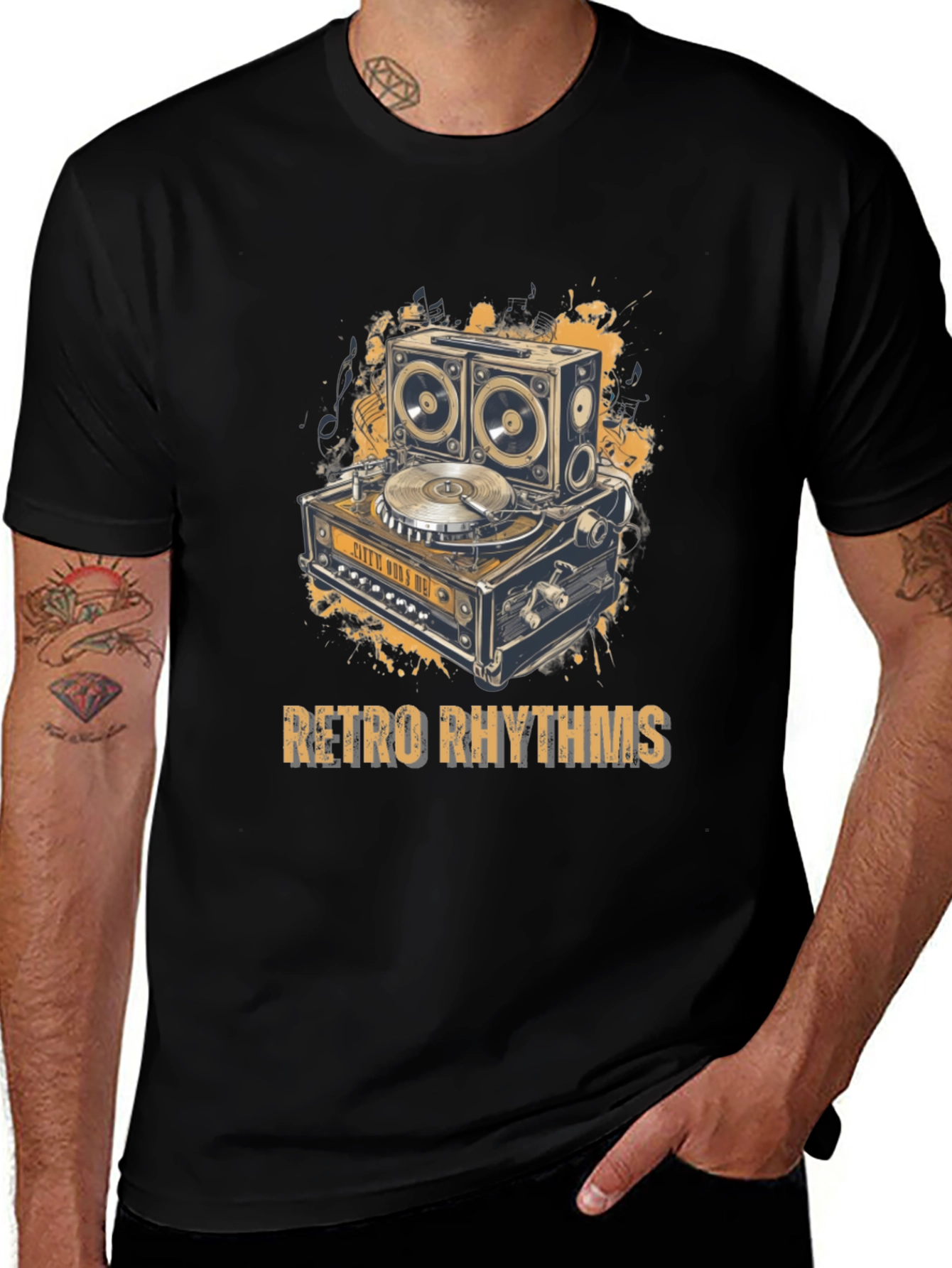 Variant 27 of Retro Rhythms Graphic Tee