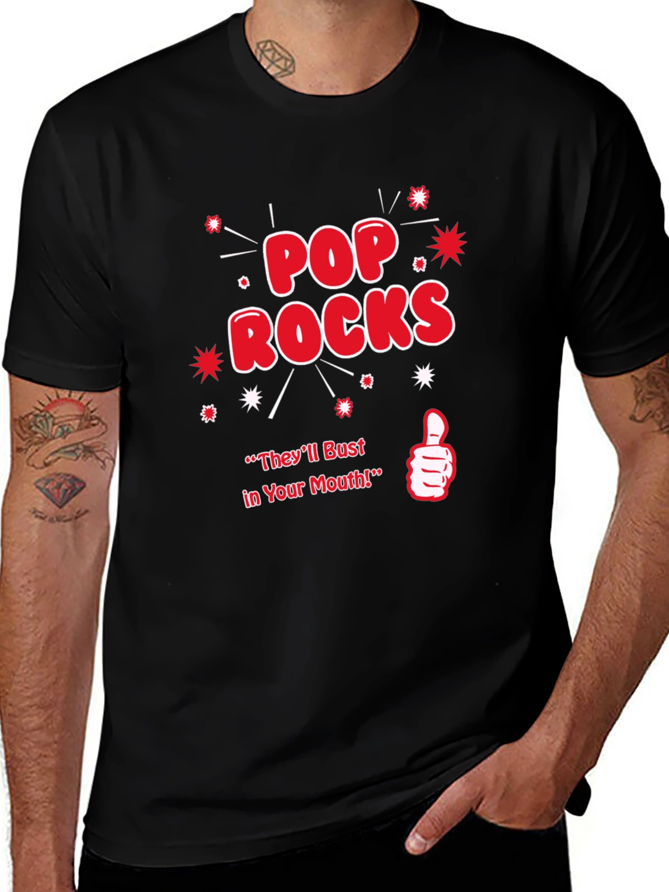 Pop Rocks T-Shirt - They'll Bust in Your Mouth!