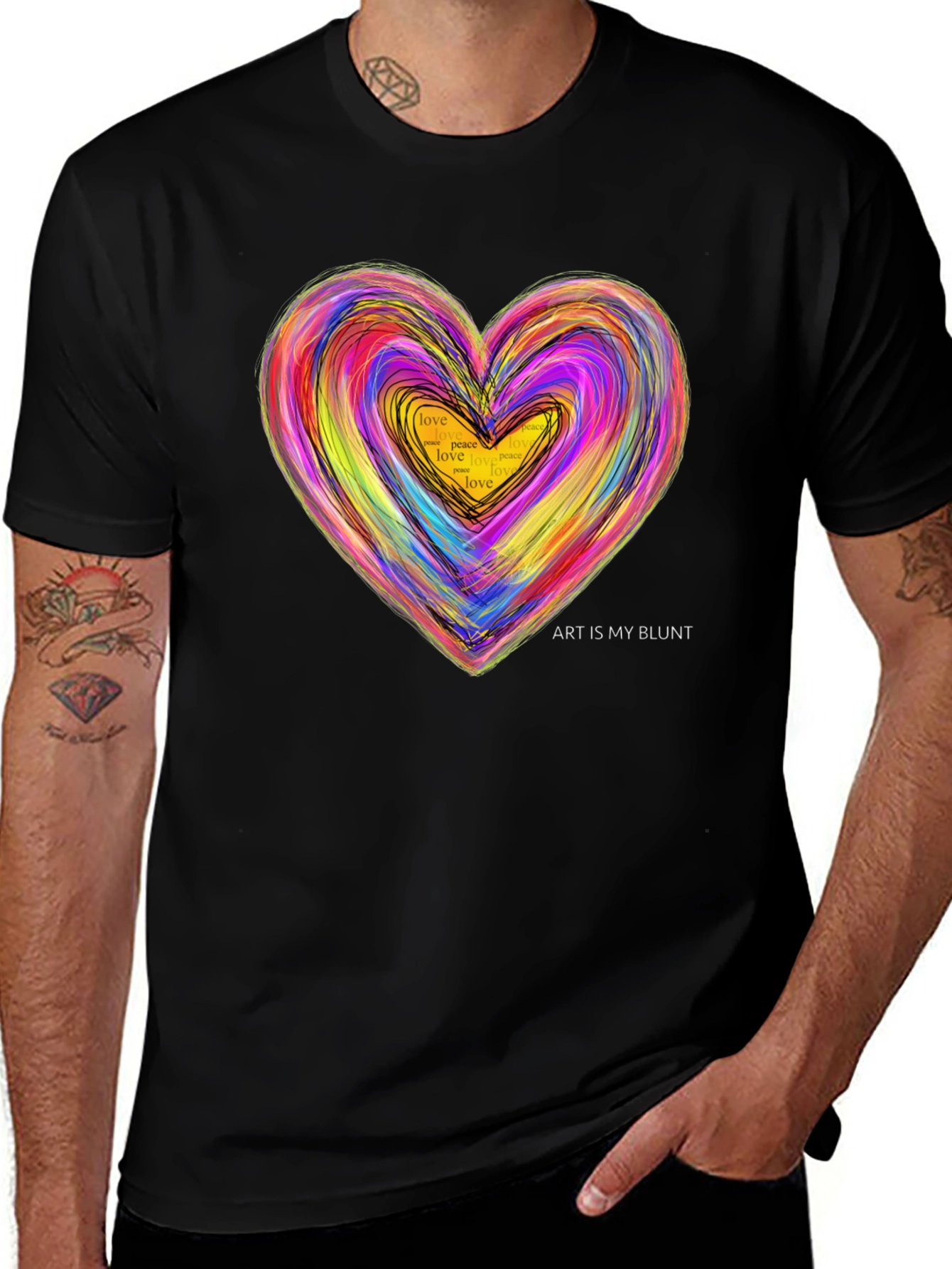 Variant 25 of Art Is My Blunt Heart T-Shirt