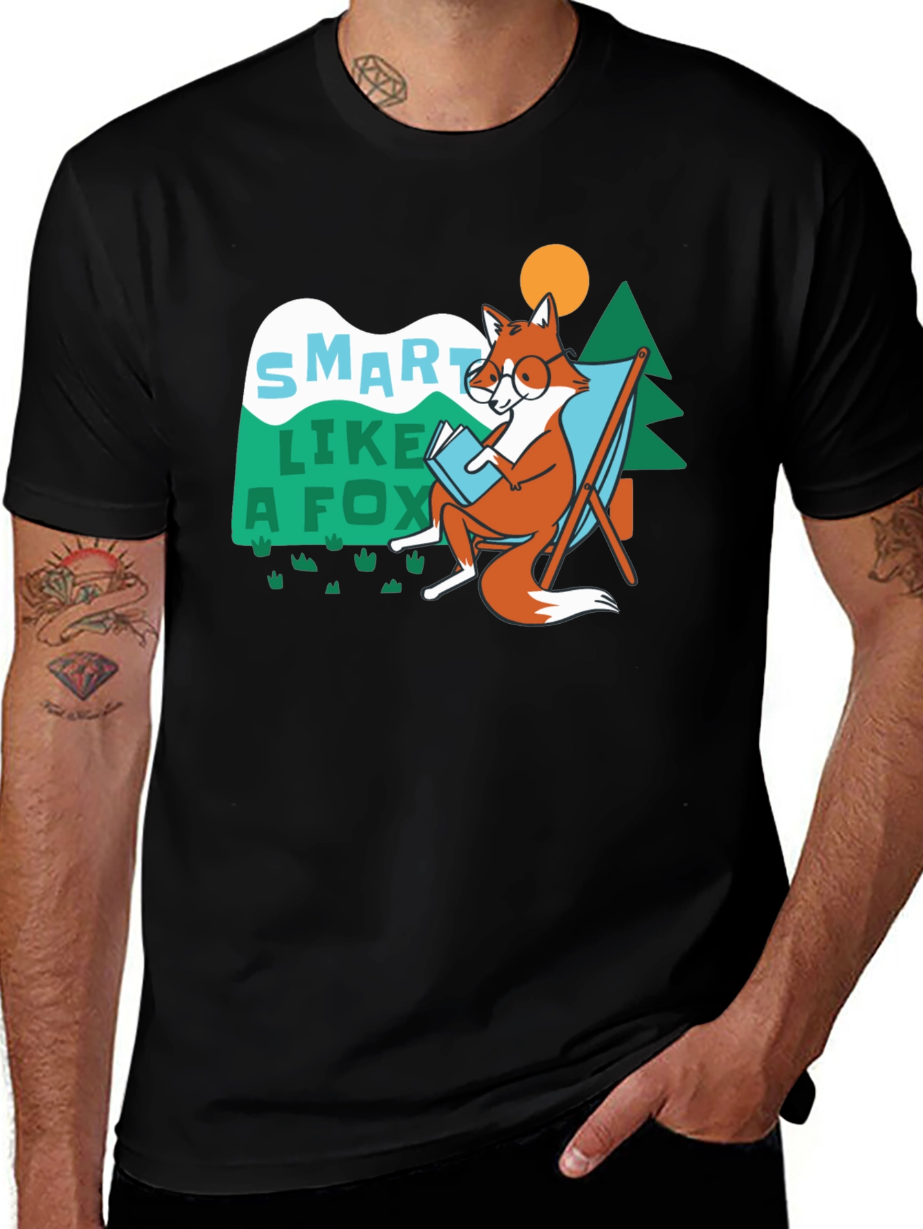 Variant 27 of Smart Like a Fox T-Shirt - Bookworm Apparel