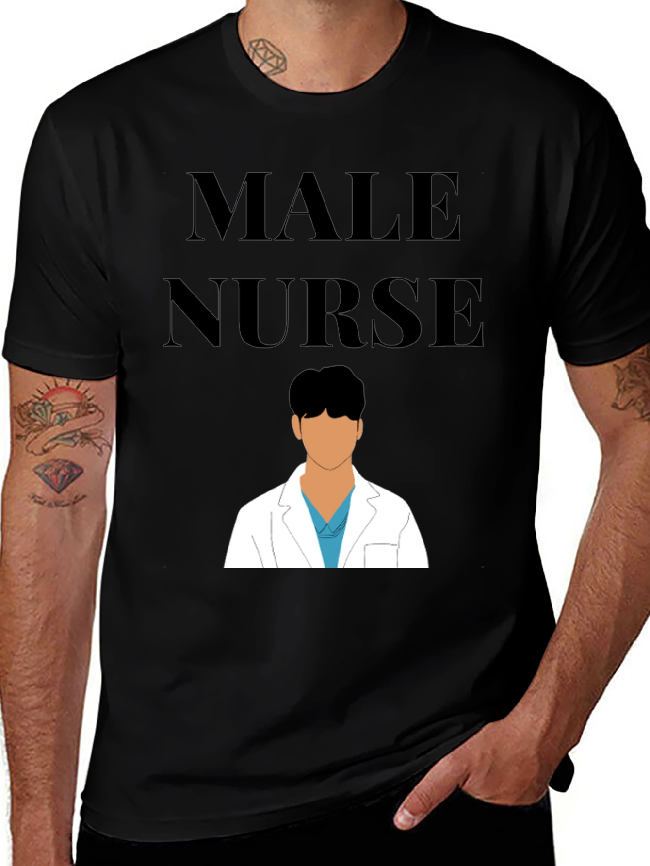 Male Nurse T-Shirt - Medical Professional Apparel