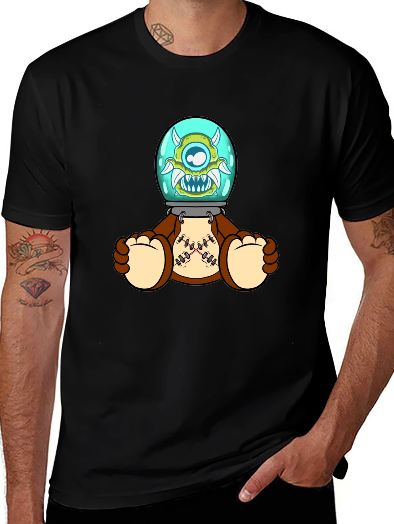 Variant 12 of Monster Teddy Bear Graphic T-Shirt
