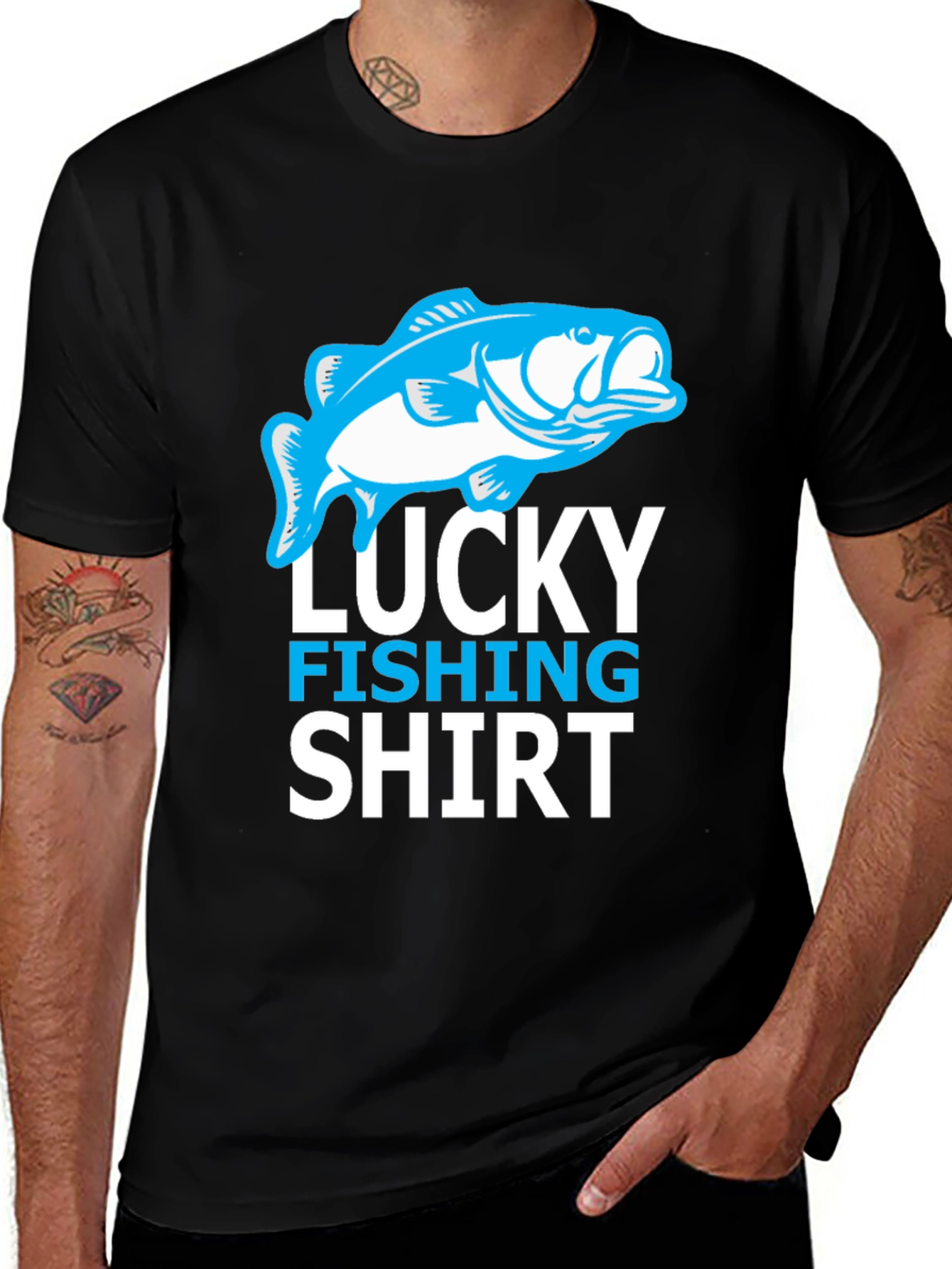 Variant 6 of Lucky Fishing Shirt - Men's Graphic Tee