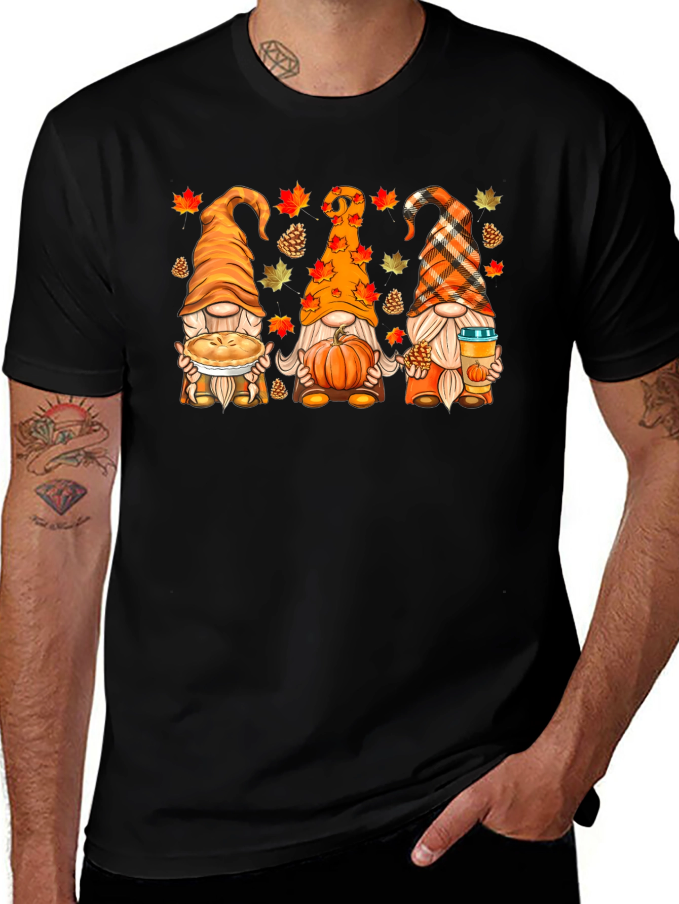 Fall Gnome T-Shirt - Thanksgiving Autumn Apparel