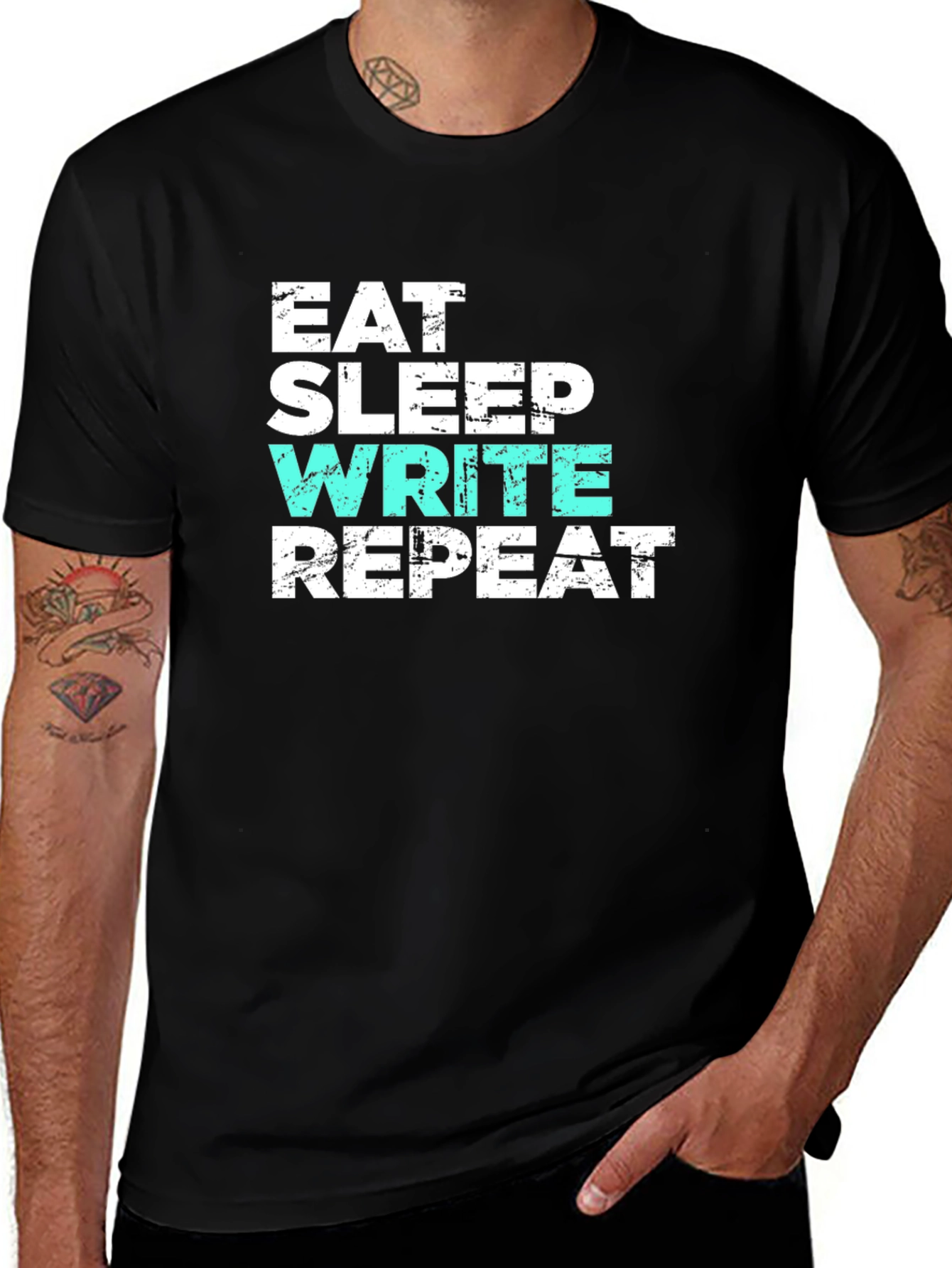 Variant 26 of Eat Sleep Write Repeat T-Shirt - Writer Gift