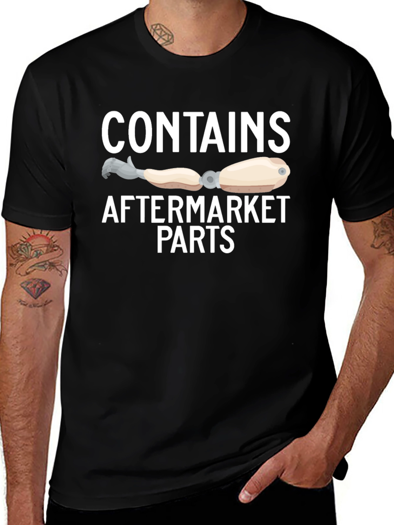 Variant 6 of Contains Aftermarket Parts Graphic T-Shirt