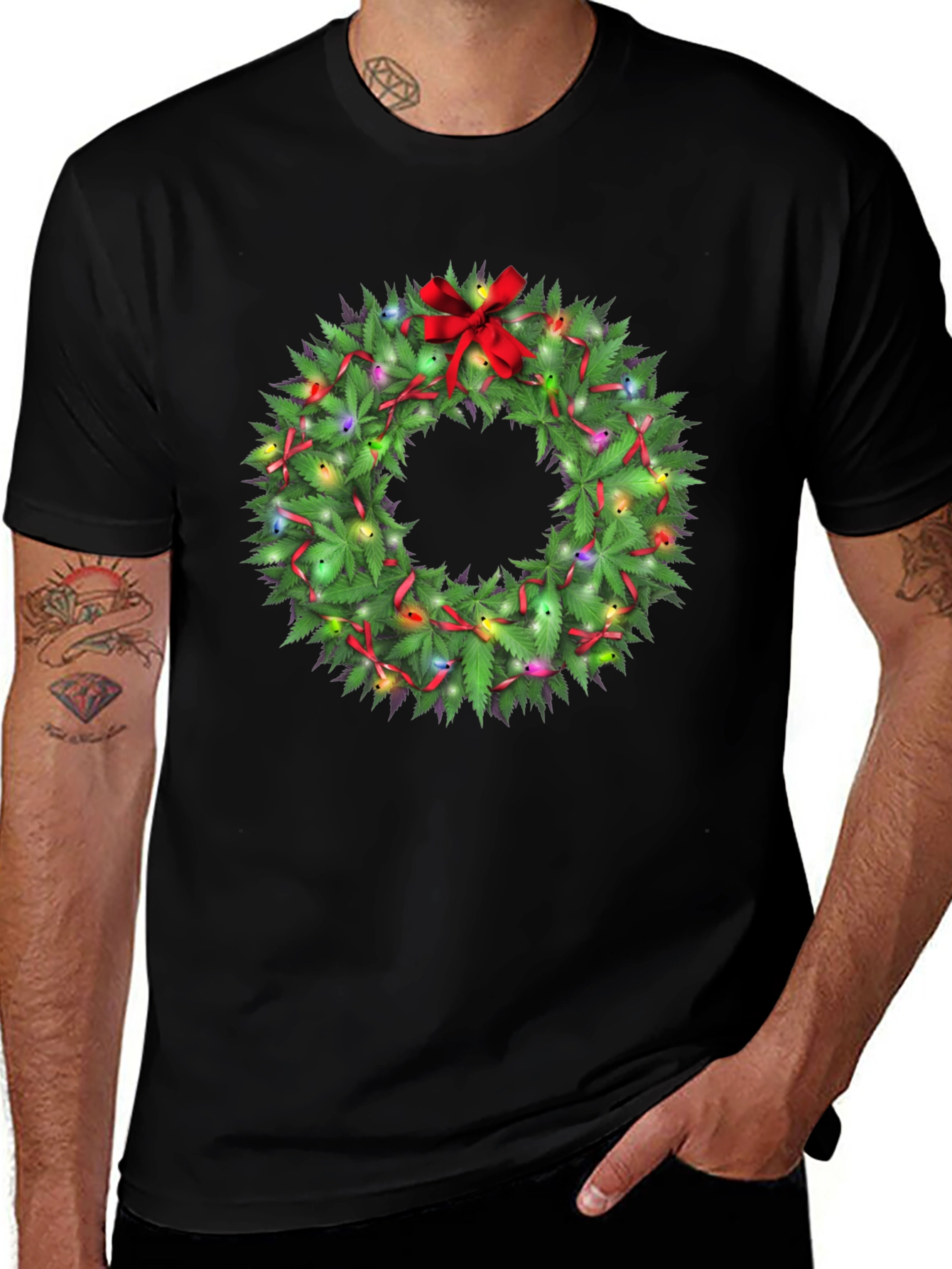 Festive Holiday Wreath T-Shirt