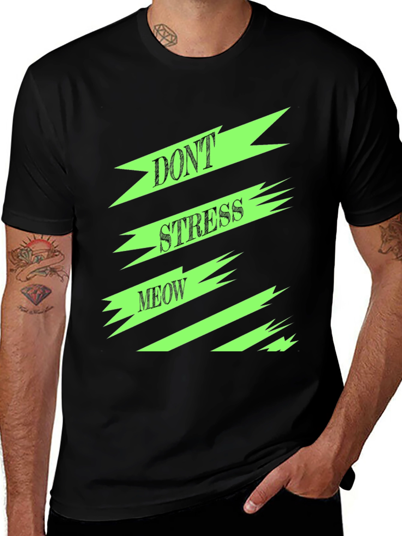 Variant 11 of Don't Stress Meow Graphic T-Shirt