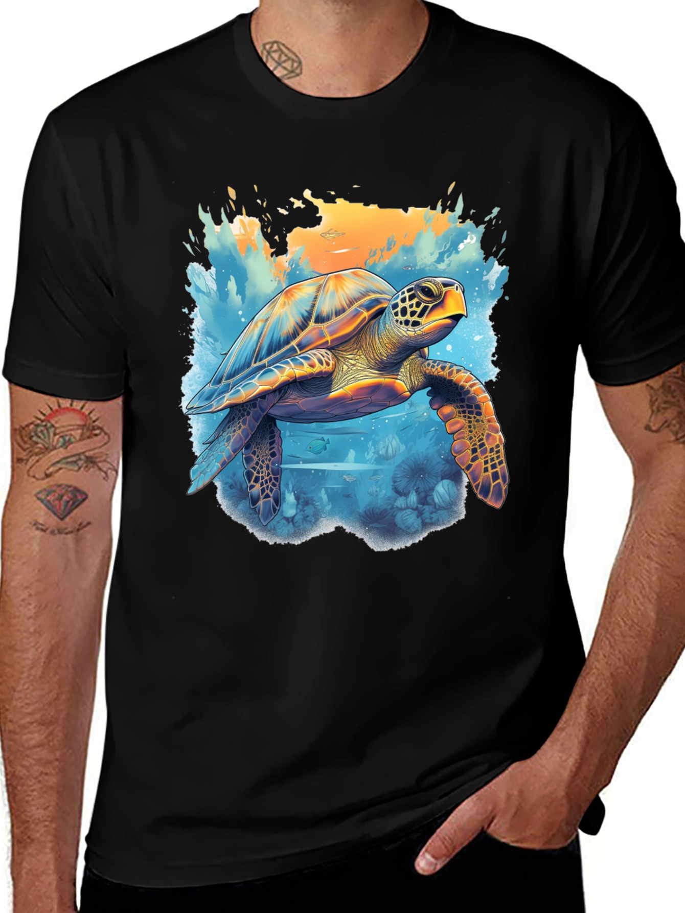 Variant 23 of Sea Turtle Graphic Tee - Ocean Lover's T-Shirt