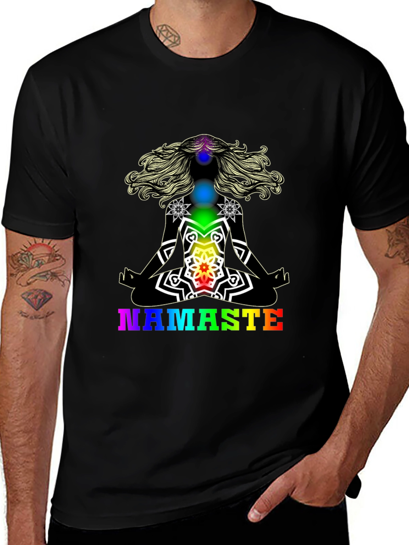 Namaste Chakra Meditation T-Shirt