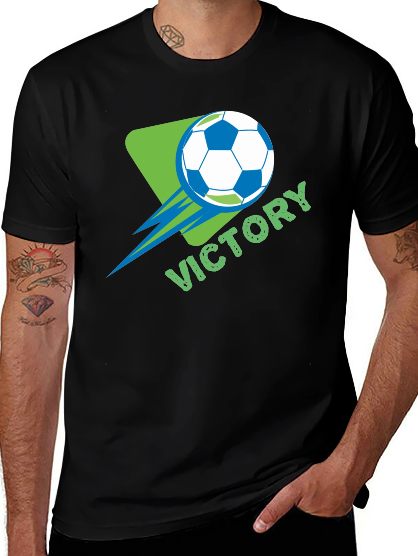 Variant 29 of Victory Soccer Ball Graphic Tee