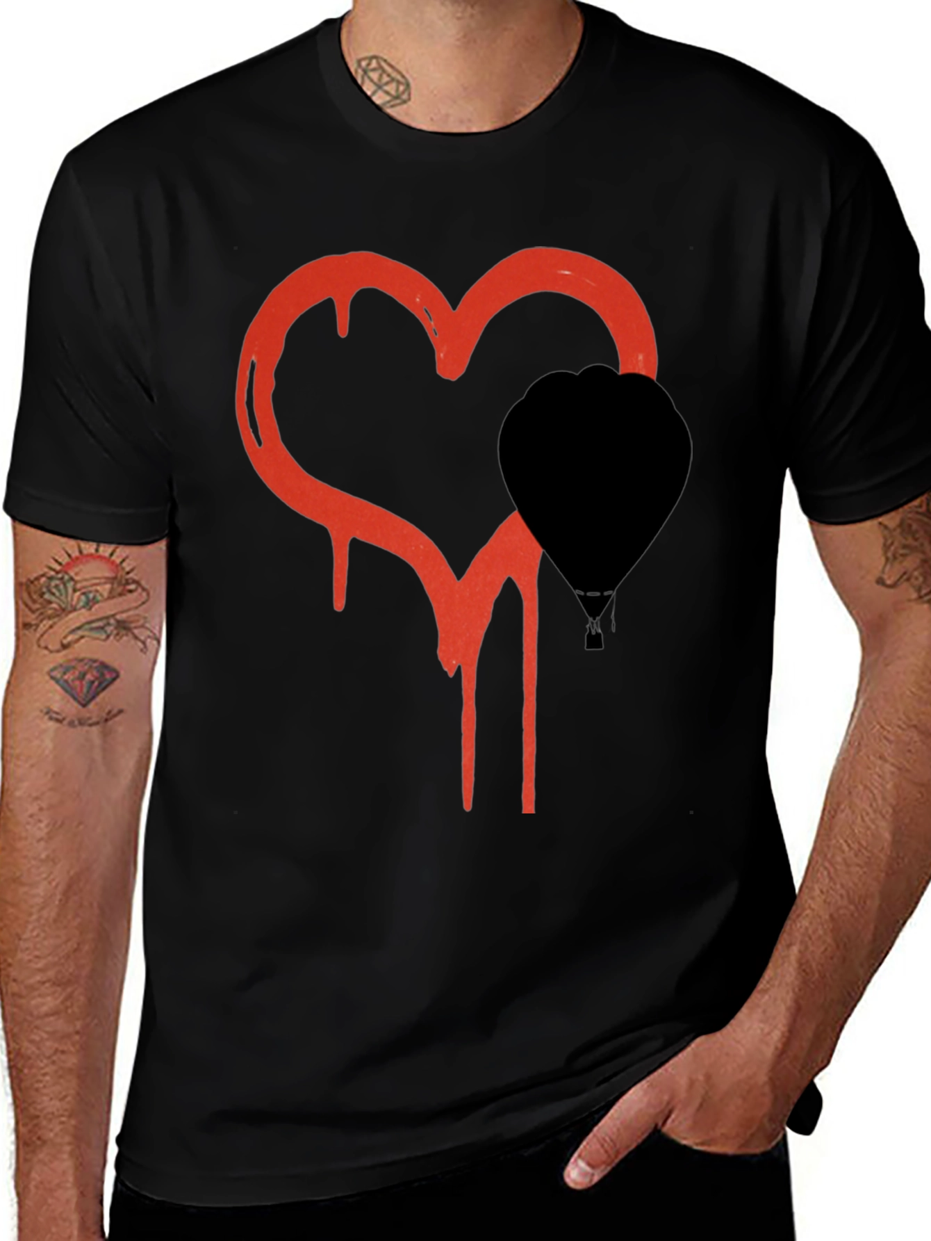 Variant 6 of Heart Balloon Graphic Tee