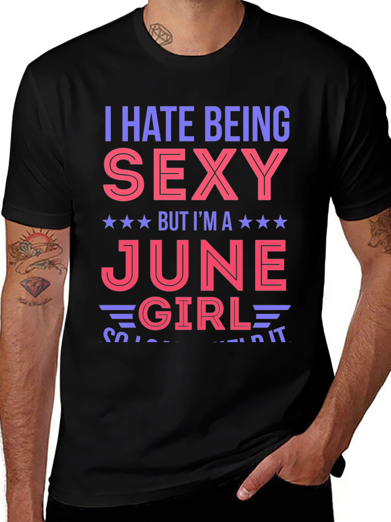 Variant 22 of I Hate Being Sexy June Girl T-Shirt