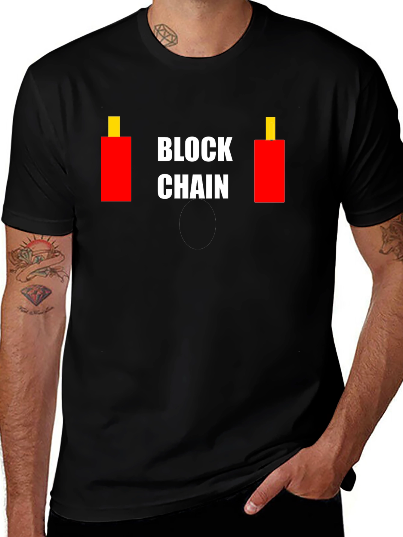 Variant 18 of Blockchain Candlestick T-Shirt - Crypto Trading Tee