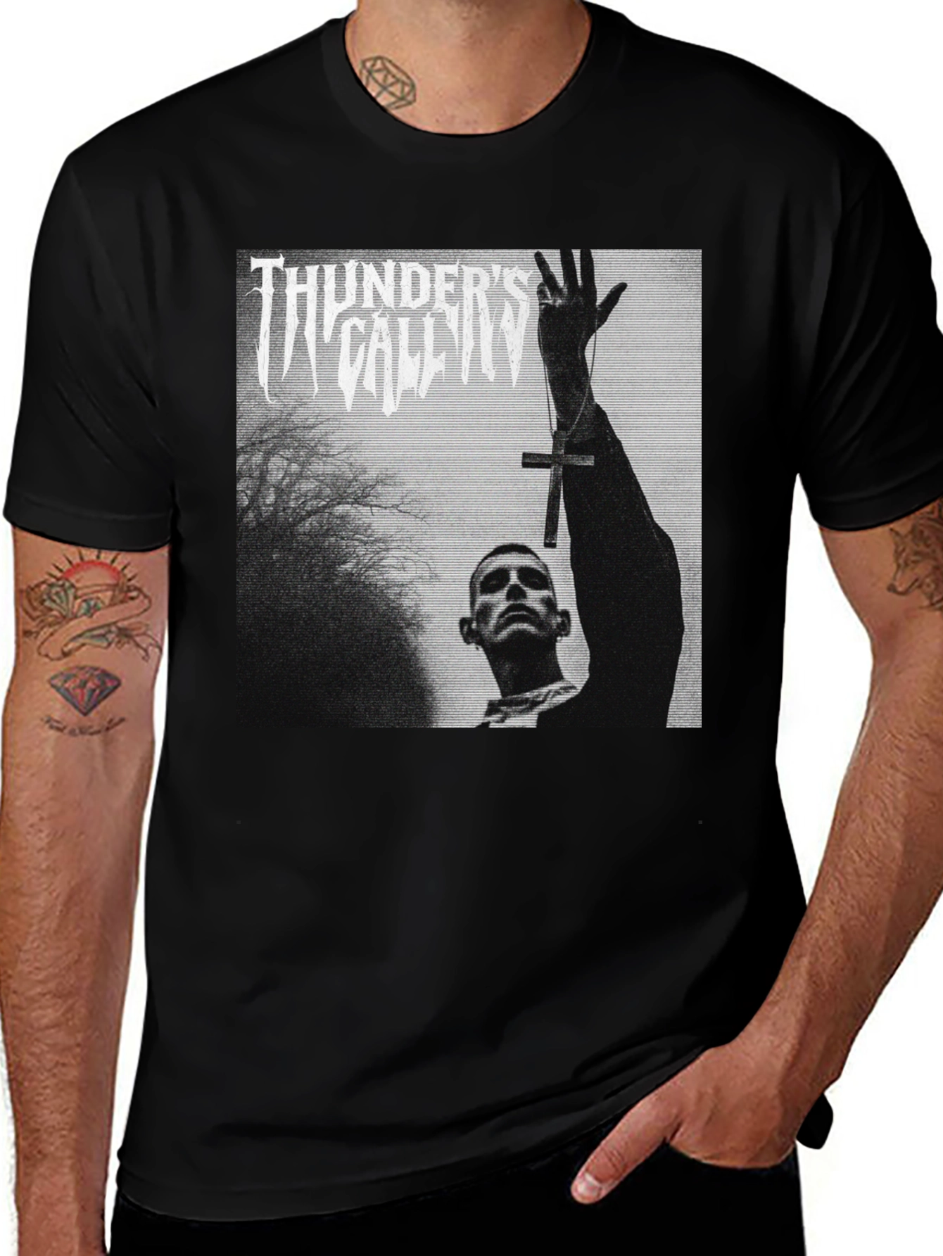 Variant 11 of Thunder's Call T-Shirt - Black Graphic Tee