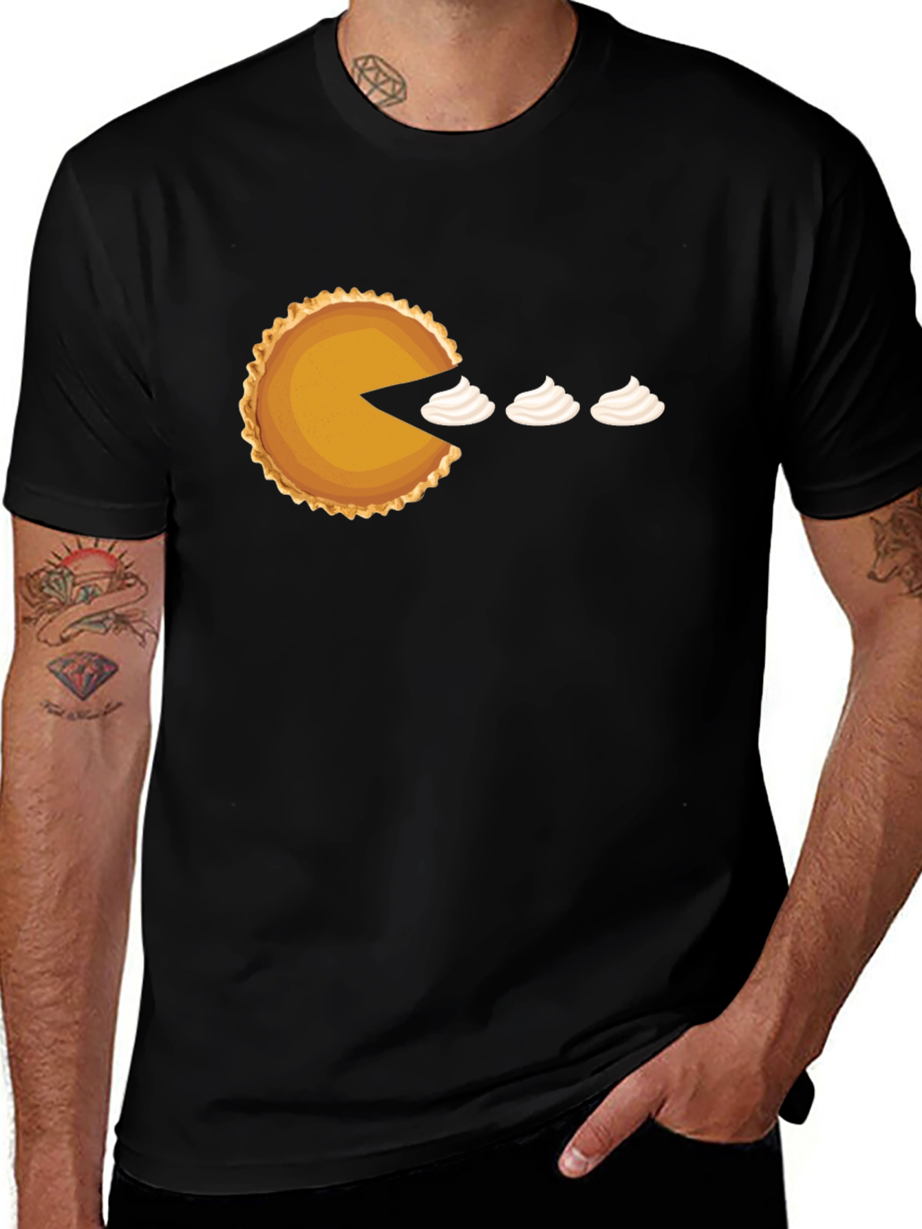 Variant 21 of Pie Eater T-Shirt - Pacman Foodie Tee