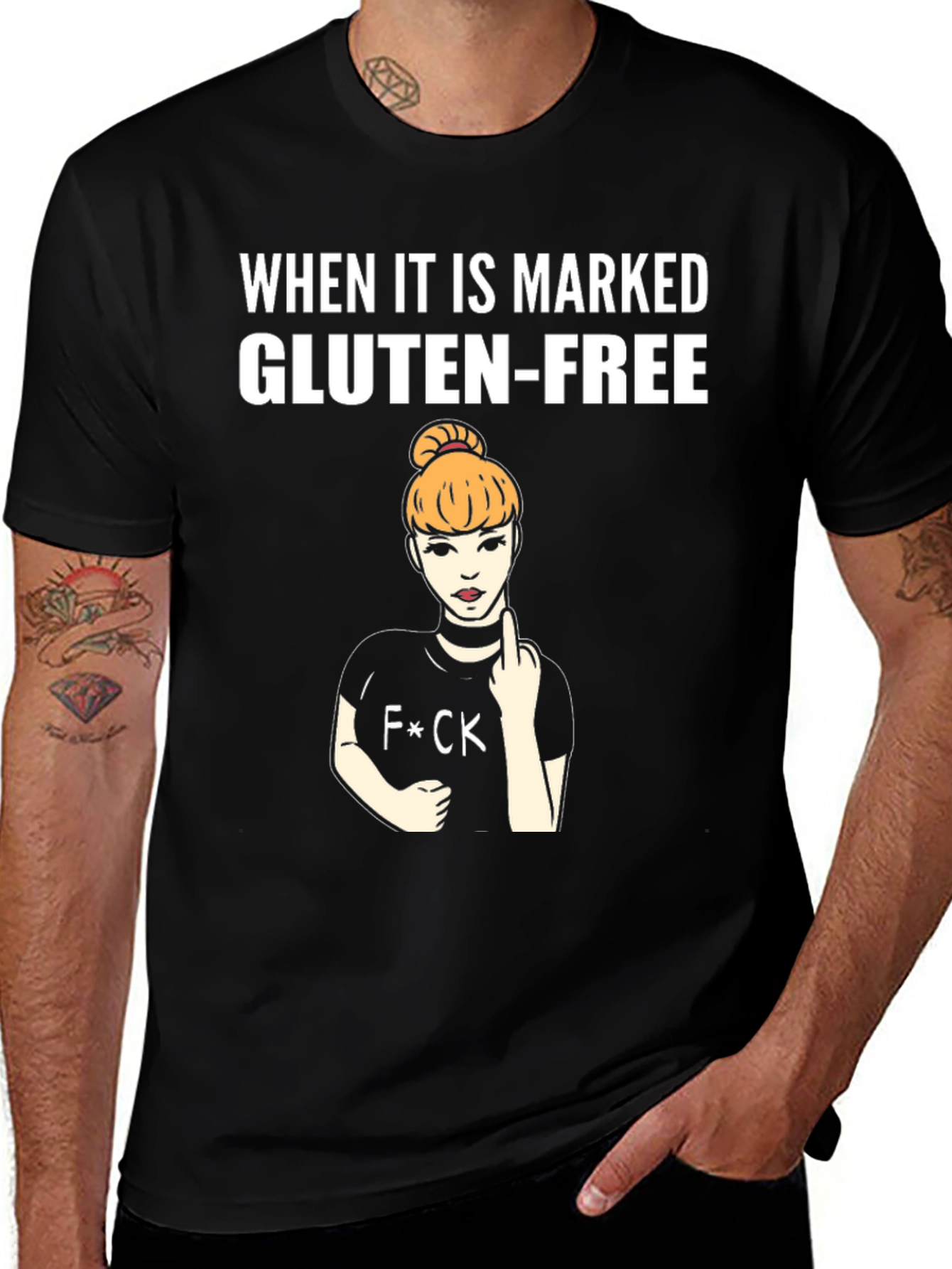 Gluten-Free Humor T-Shirt - Attitude Included