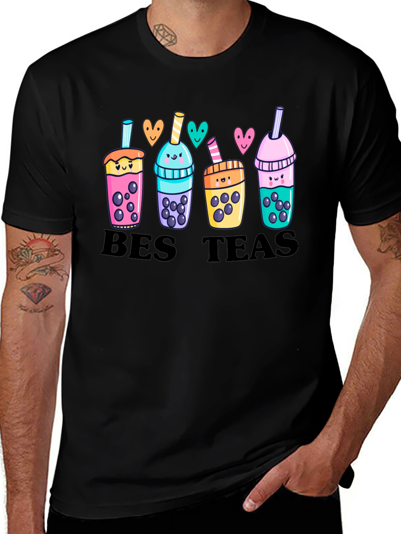 Variant 10 of Bes Teas Bubble Tea Graphic T-Shirt