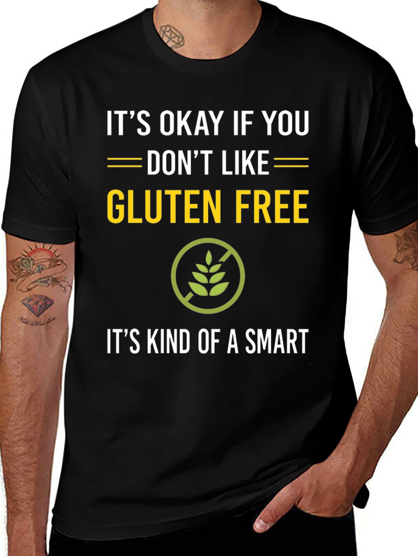 Variant 14 of Funny Gluten Free T-Shirt - It's Okay If You Don't Like It