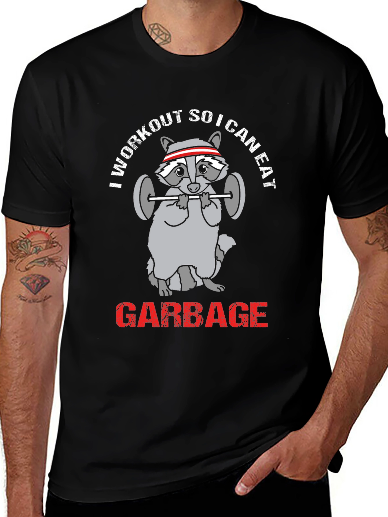 Variant 14 of Workout So I Can Eat Garbage T-Shirt