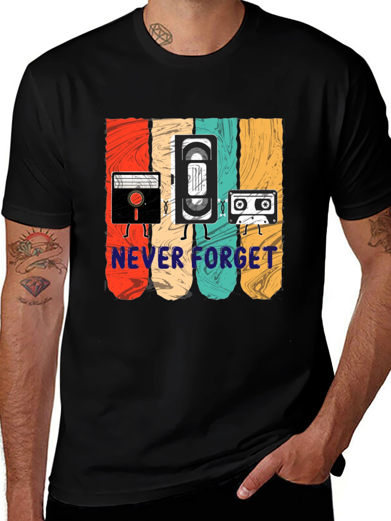 Variant 24 of Retro Media T-Shirt - Never Forget