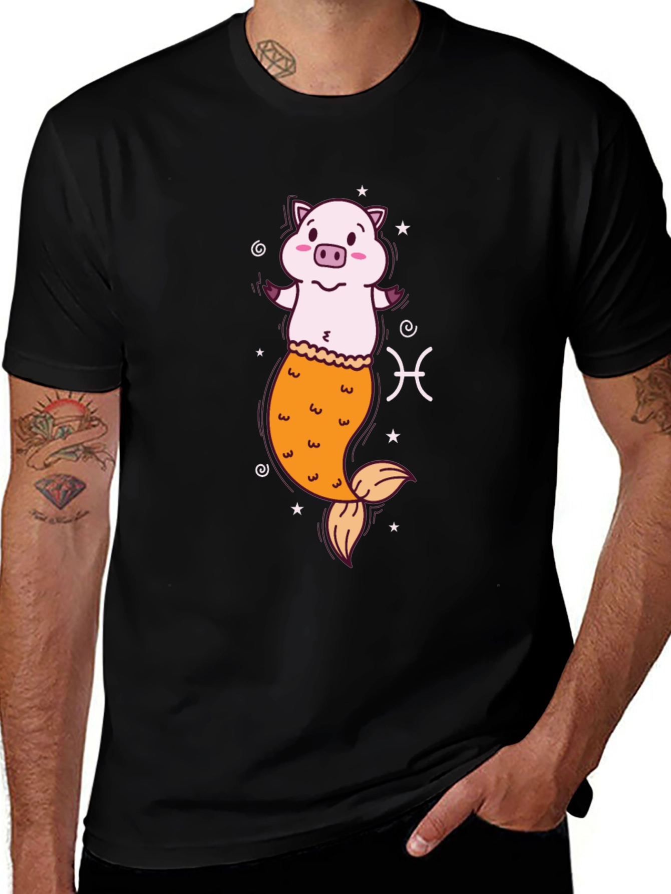 Pisces Pig T-Shirt - Zodiac Sign Tee