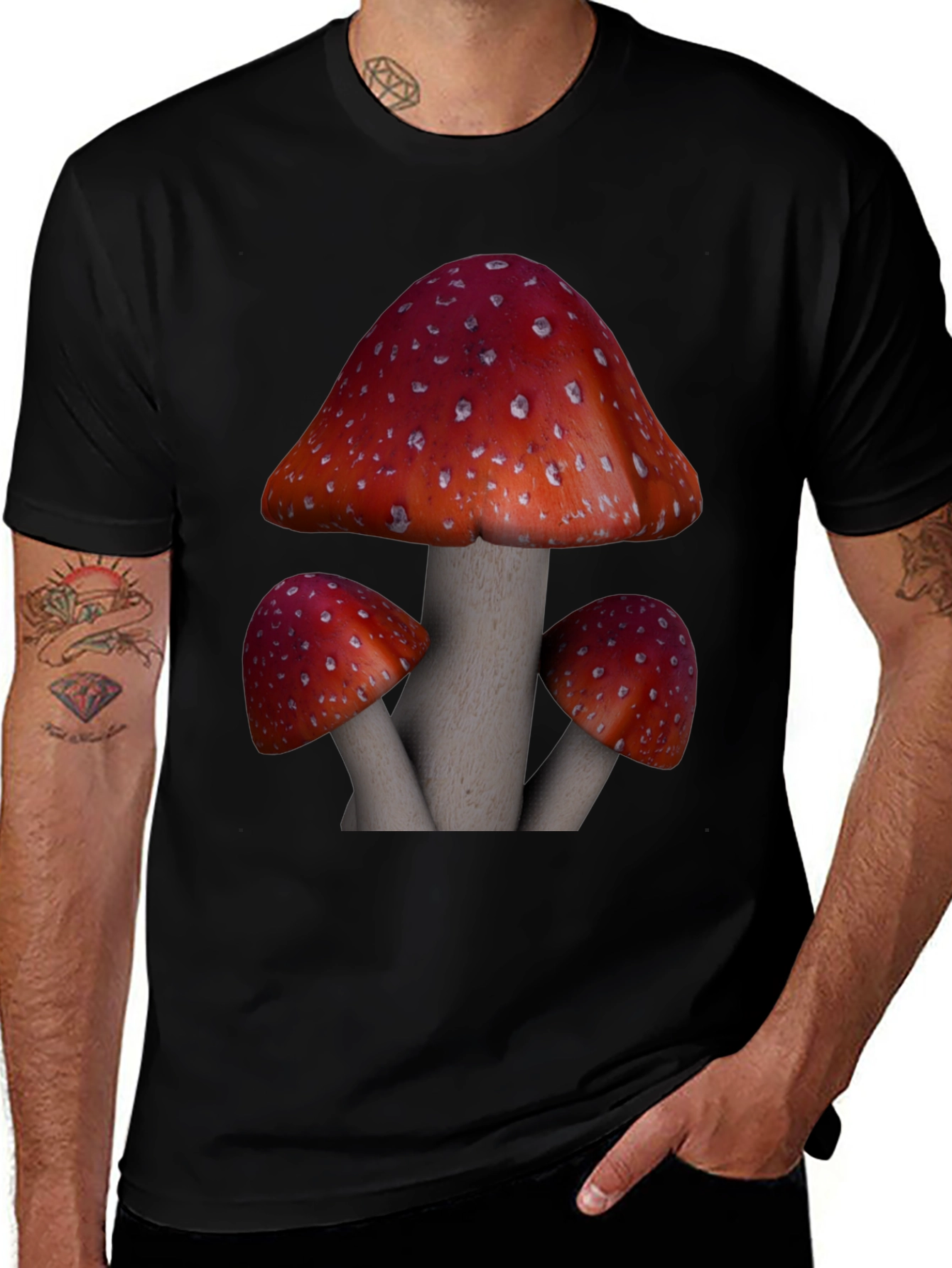 Variant 13 of Mushroom Graphic Tee - Unique Nature Design
