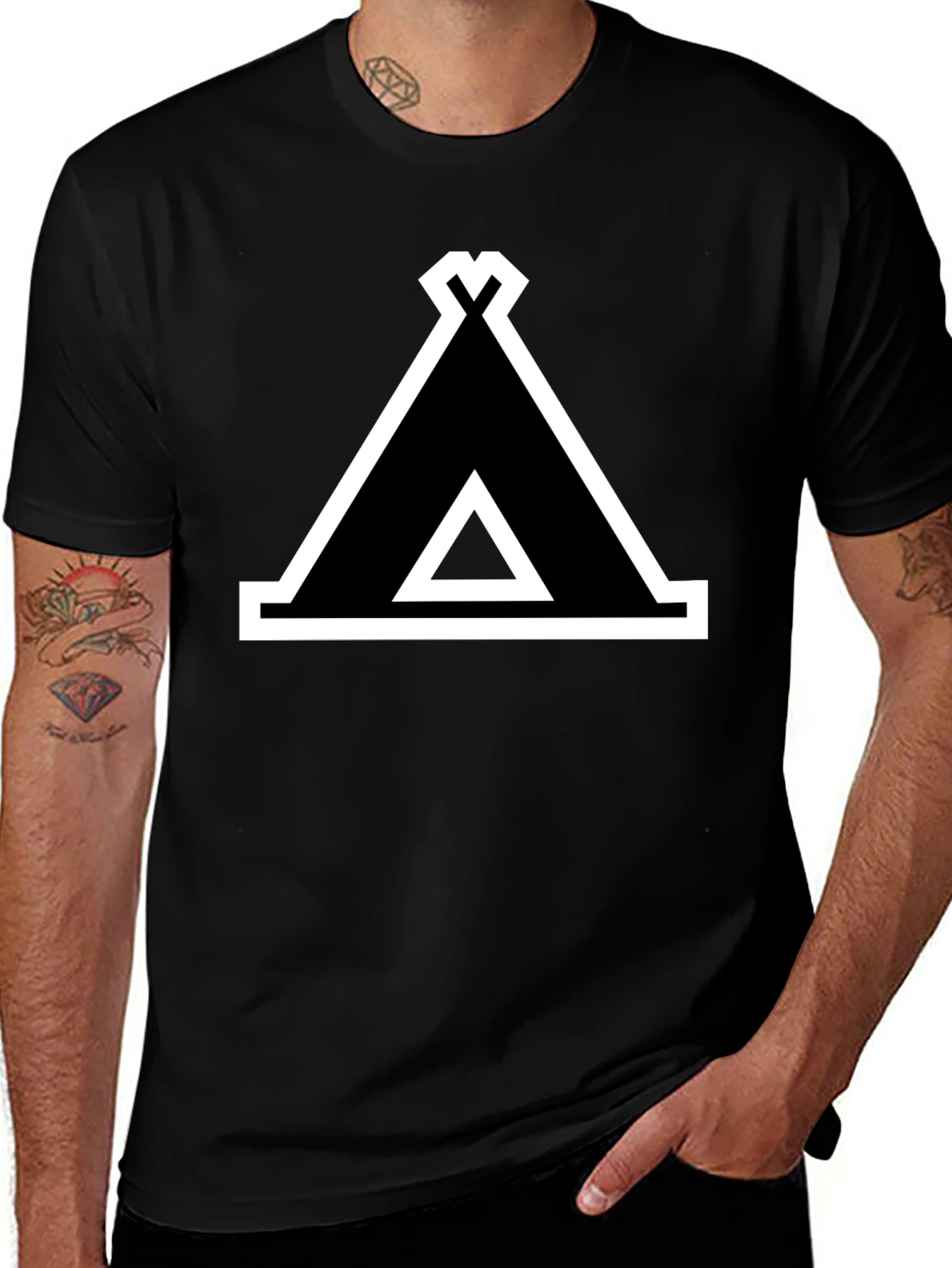 Variant 11 of Black Tent Graphic Tee - Adventure Ready
