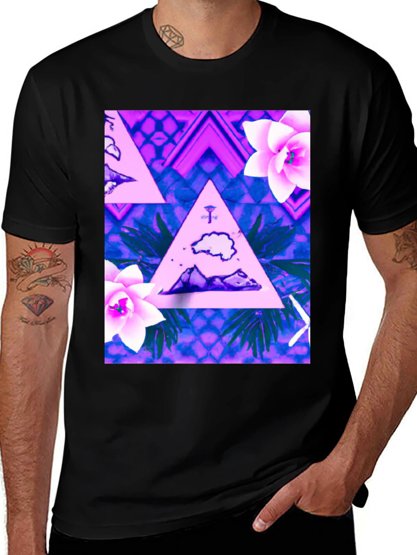 Tropical Triangle Graphic Tee