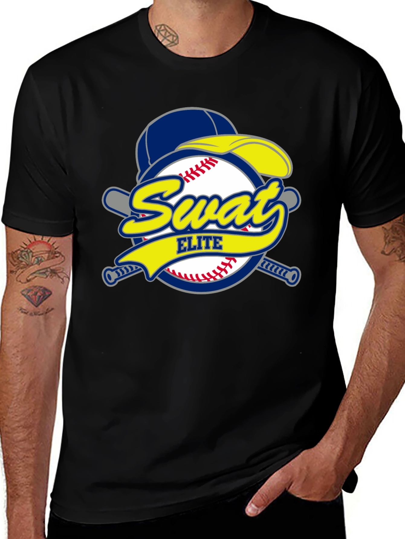 Variant 11 of Swat Elite Baseball Graphic T-Shirt