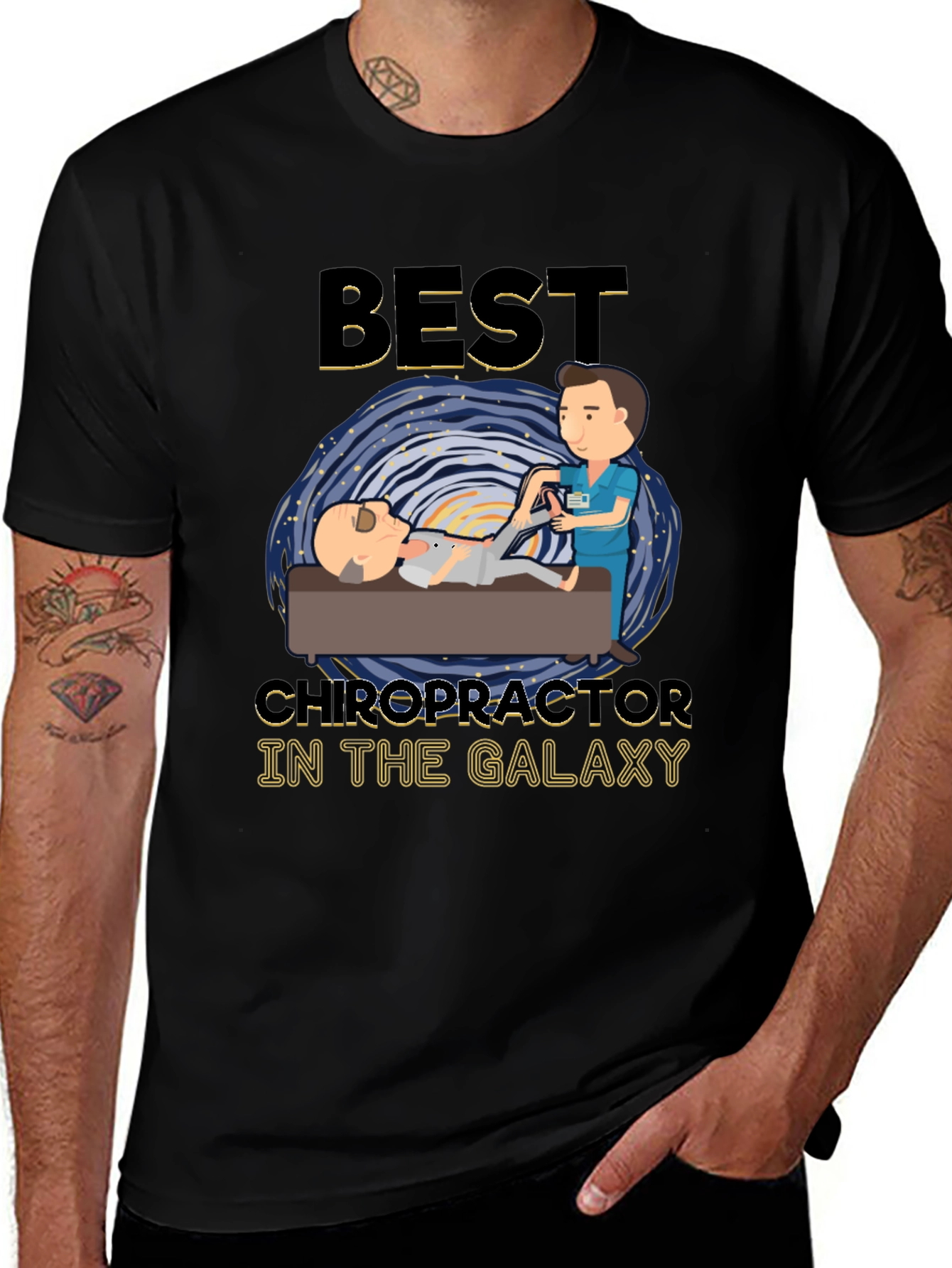 Variant 20 of Best Chiropractor in the Galaxy Graphic T-Shirt