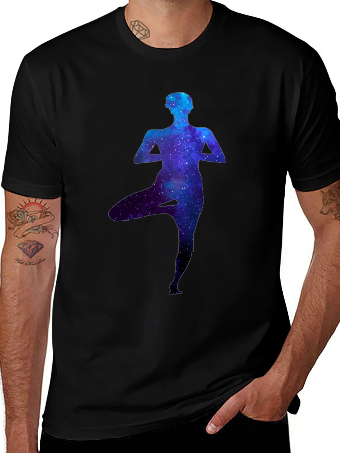 Yoga Galaxy Tee - Cosmic Balance Shirt