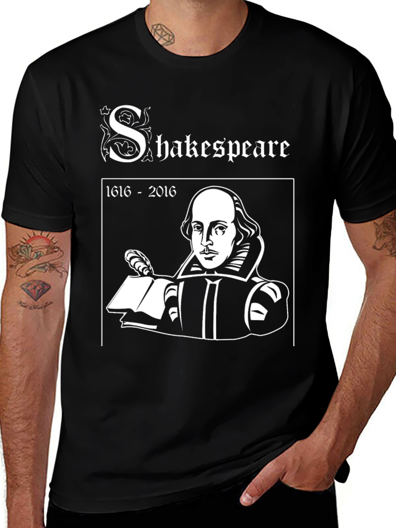 Shakespeare Tribute T-Shirt - 1616-2016