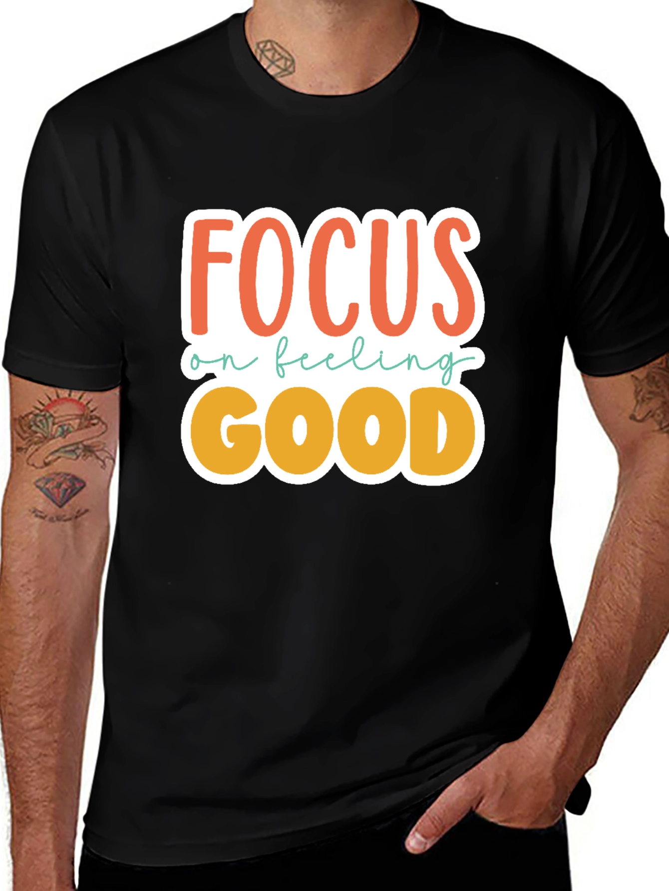 Variant 30 of Focus on Feeling Good Graphic Tee