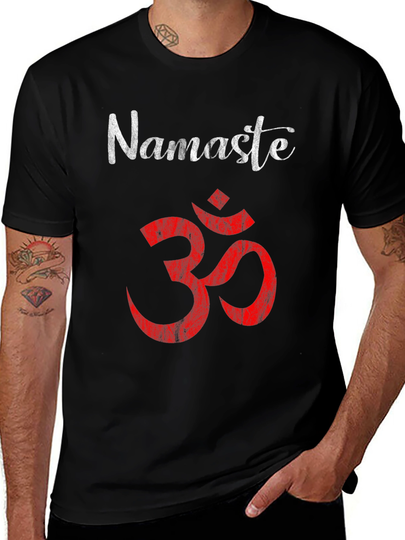Namaste Om Symbol Graphic Tee - Yoga Meditation Shirt
