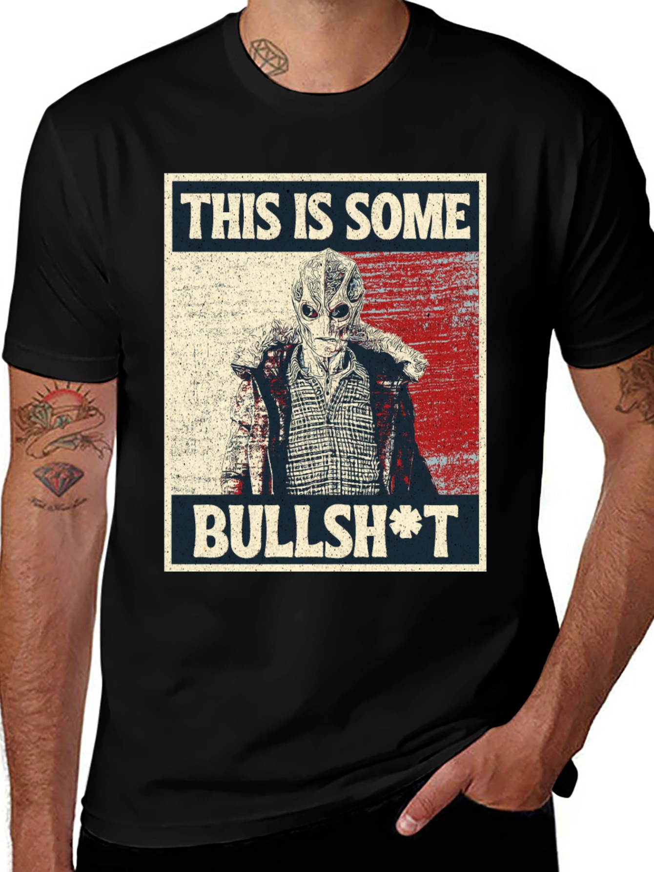 Variant 22 of This Is Some Bullsh*t T-Shirt Funny Alien Movie Tee