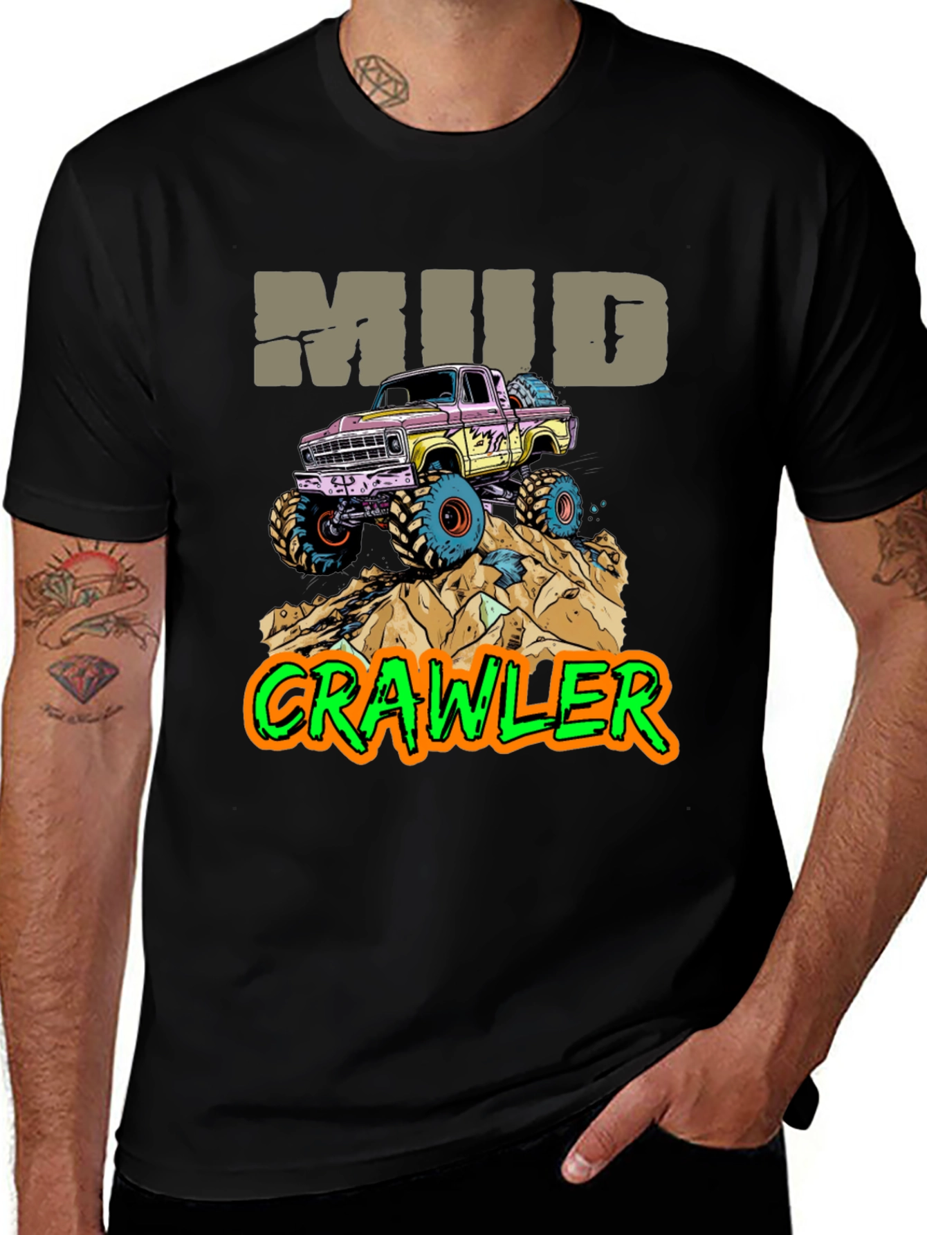 Variant 7 of Mud Crawler Graphic Tee - Off-Road Adventure Shirt