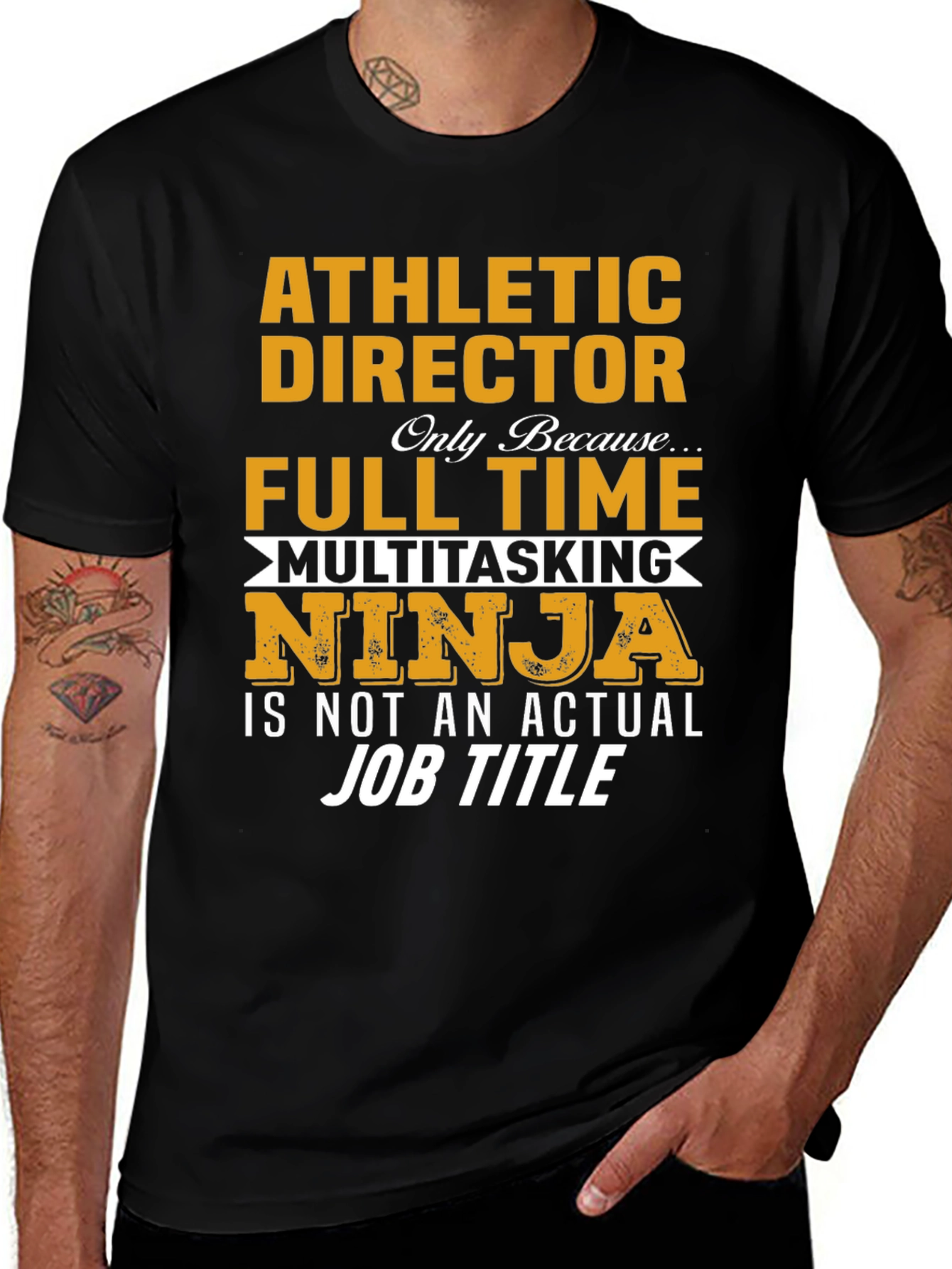 Variant 27 of Athletic Director Multitasking Ninja T-Shirt