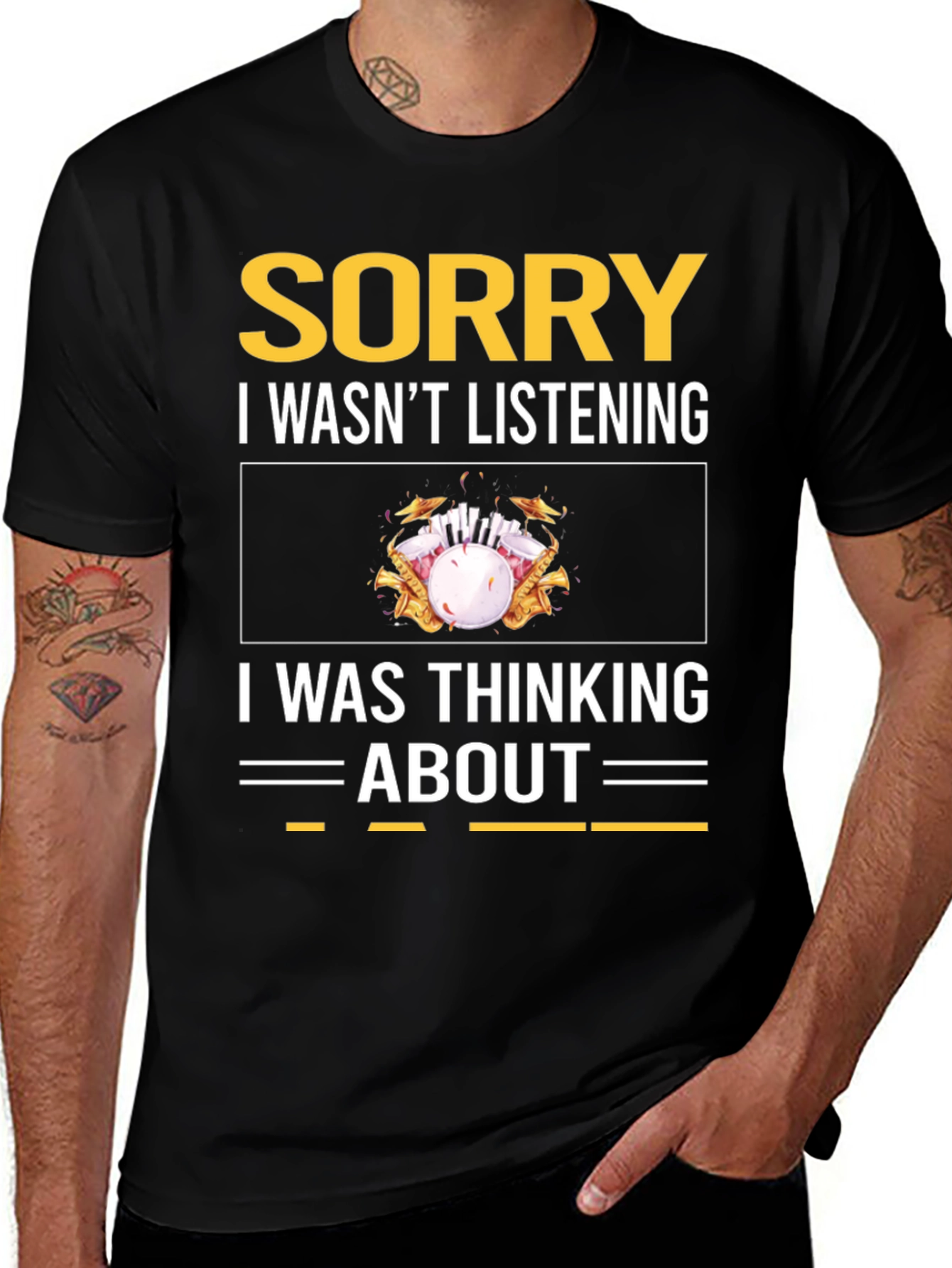 Variant 2 of Sorry, Thinking About Bowling T-Shirt