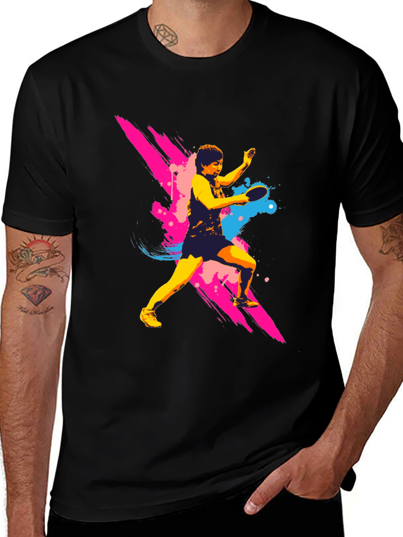 Variant 15 of Ping Pong Player Graphic T-Shirt