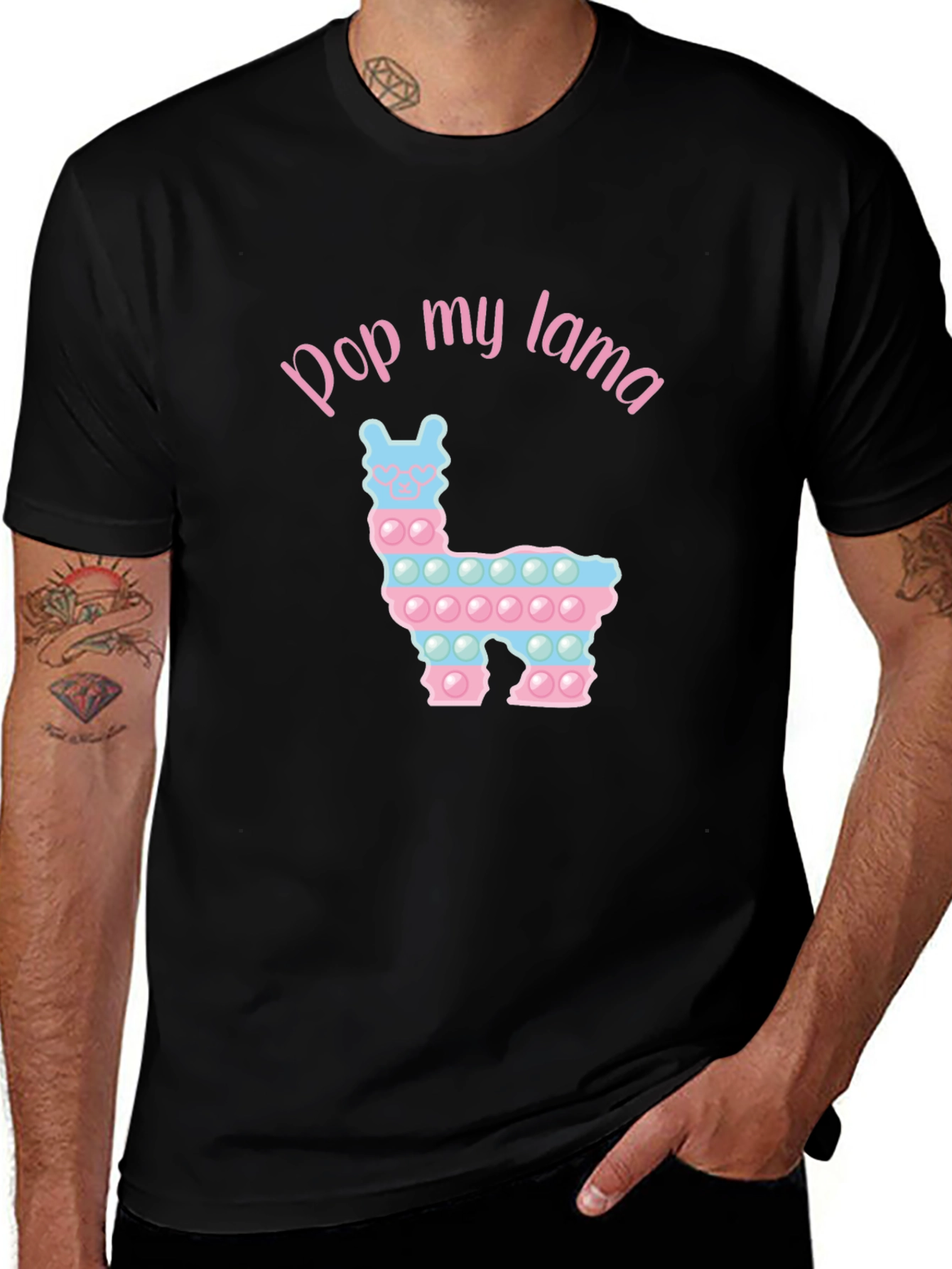 Variant 29 of Pop My Lama T-Shirt Funny Pop It Toy Shirt